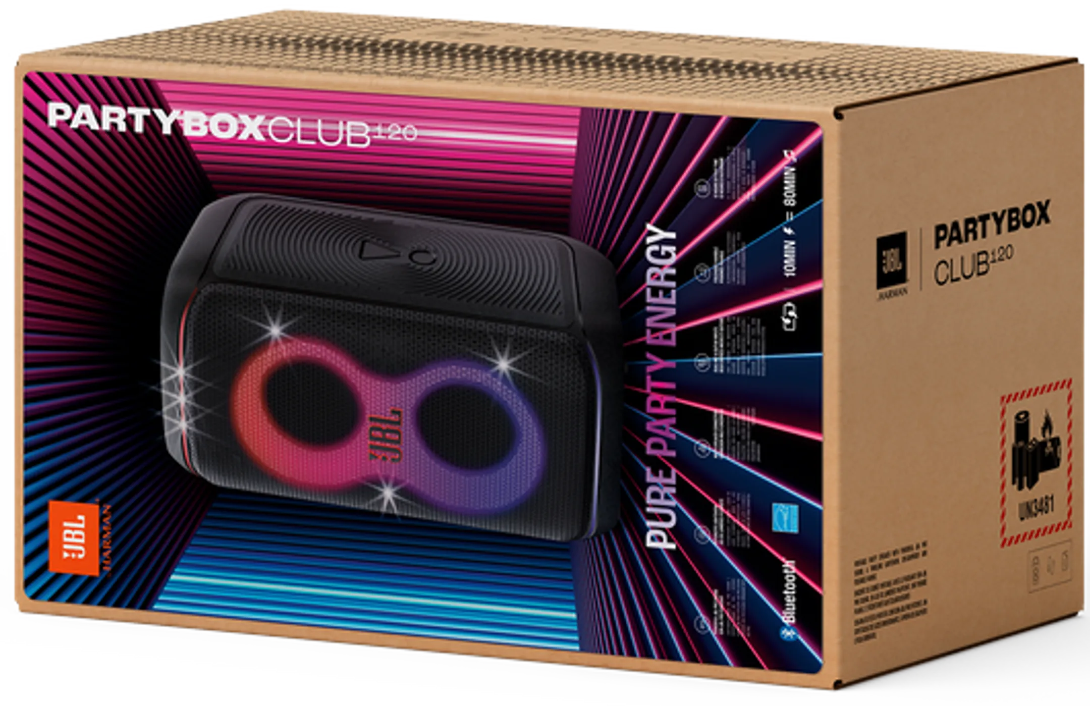 JBL Bluetooth speaker PartyBox Club 120 - Black image