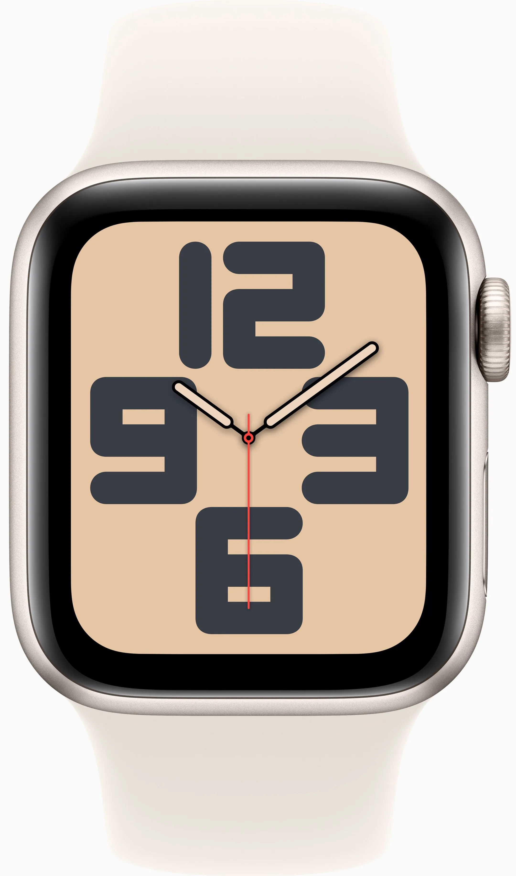 Apple Watch SE (2024) - 40mm - Lumière Stellaire Aluminium - Lumière Stellaire Sport Band - S/M image
