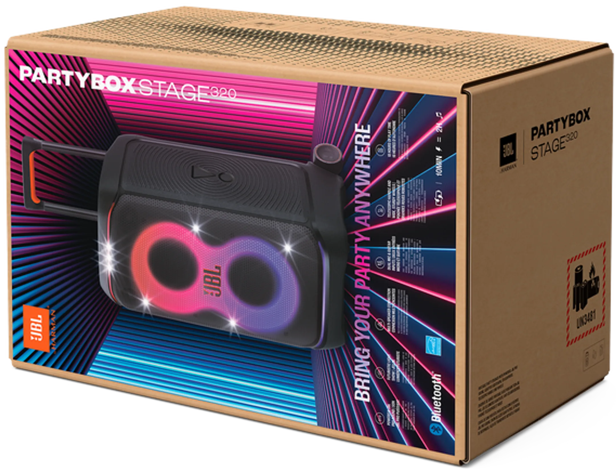 JBL Enceinte Bluetooth PartyBox Stage 320 - Noir image