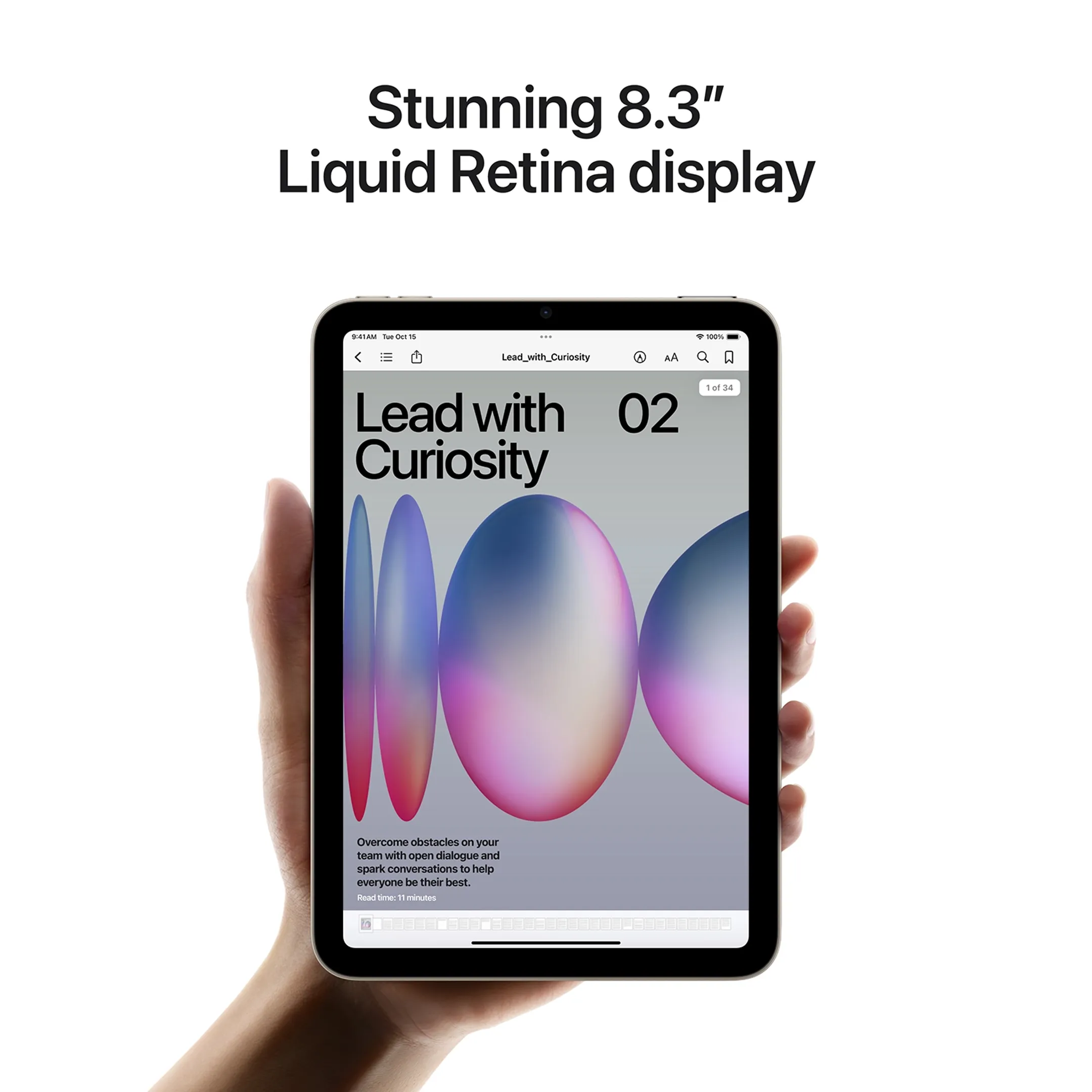 Apple iPad mini (2024) Wi-Fi - 128 Go - Bleu image