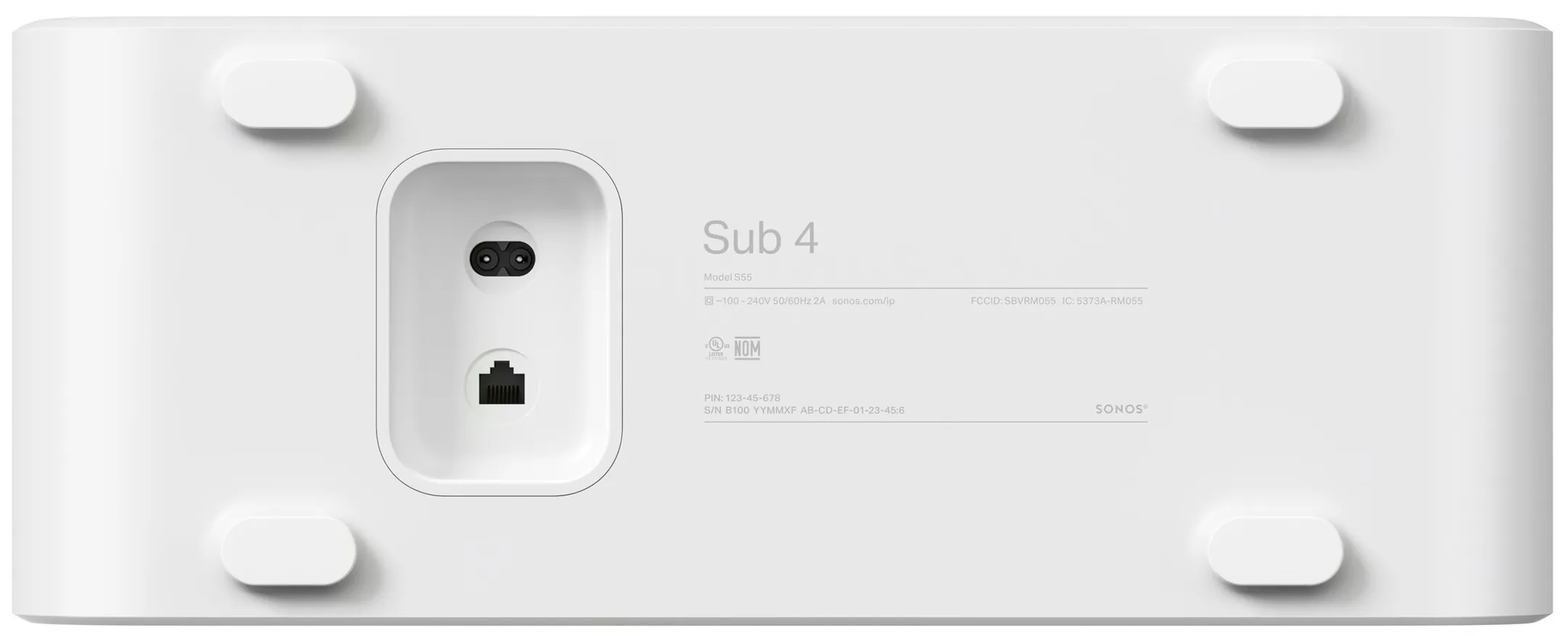 SONOS Subwoofer SUB 4 - White image