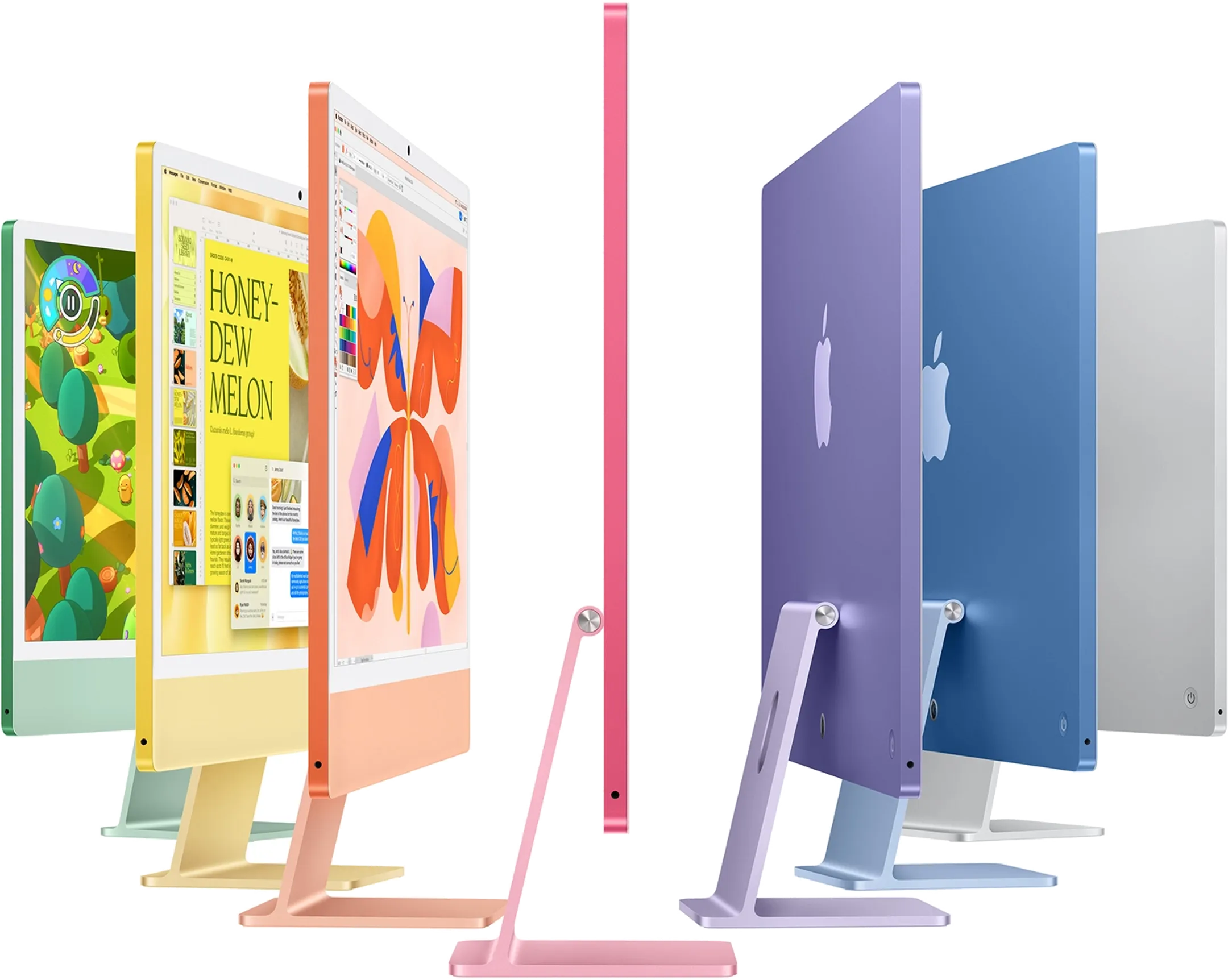 Apple iMac 24" M4 (CPU 8 GPU 8) 16 Go 256 SSD - AZERTY - Silver - MWUC3FN image