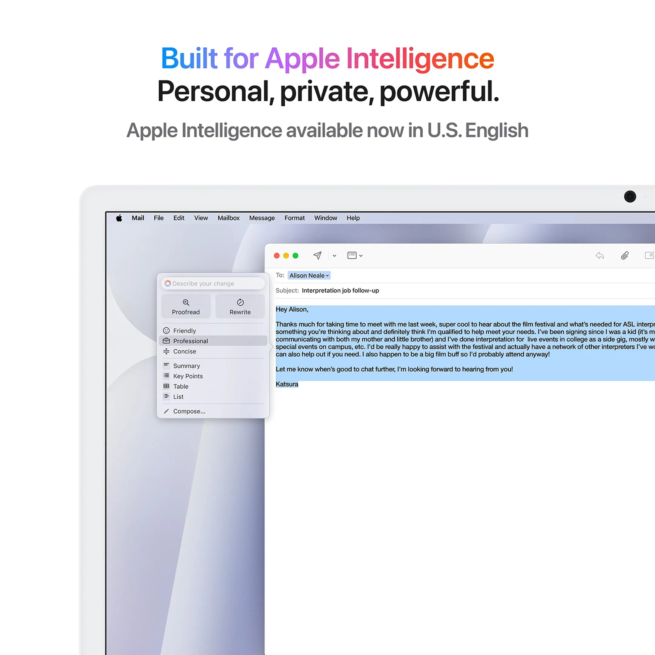 Apple iMac 24" M4 (CPU 8 GPU 8) 16 Go 256 SSD - AZERTY - Silver - MWUC3FN image