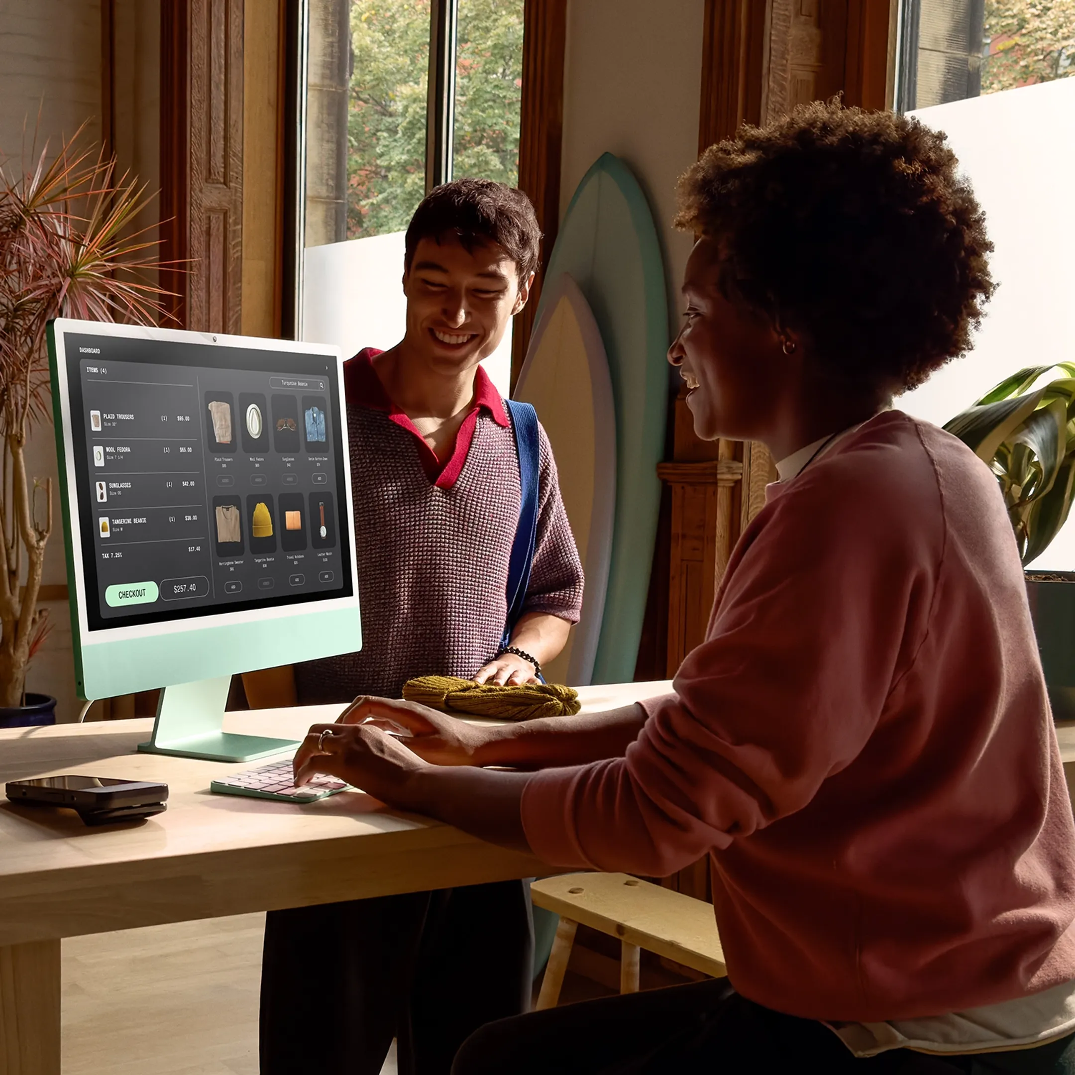 Apple iMac 24" M4 (CPU 8 GPU 8) 16 Go 256 SSD - AZERTY - Silver - MWUC3FN image