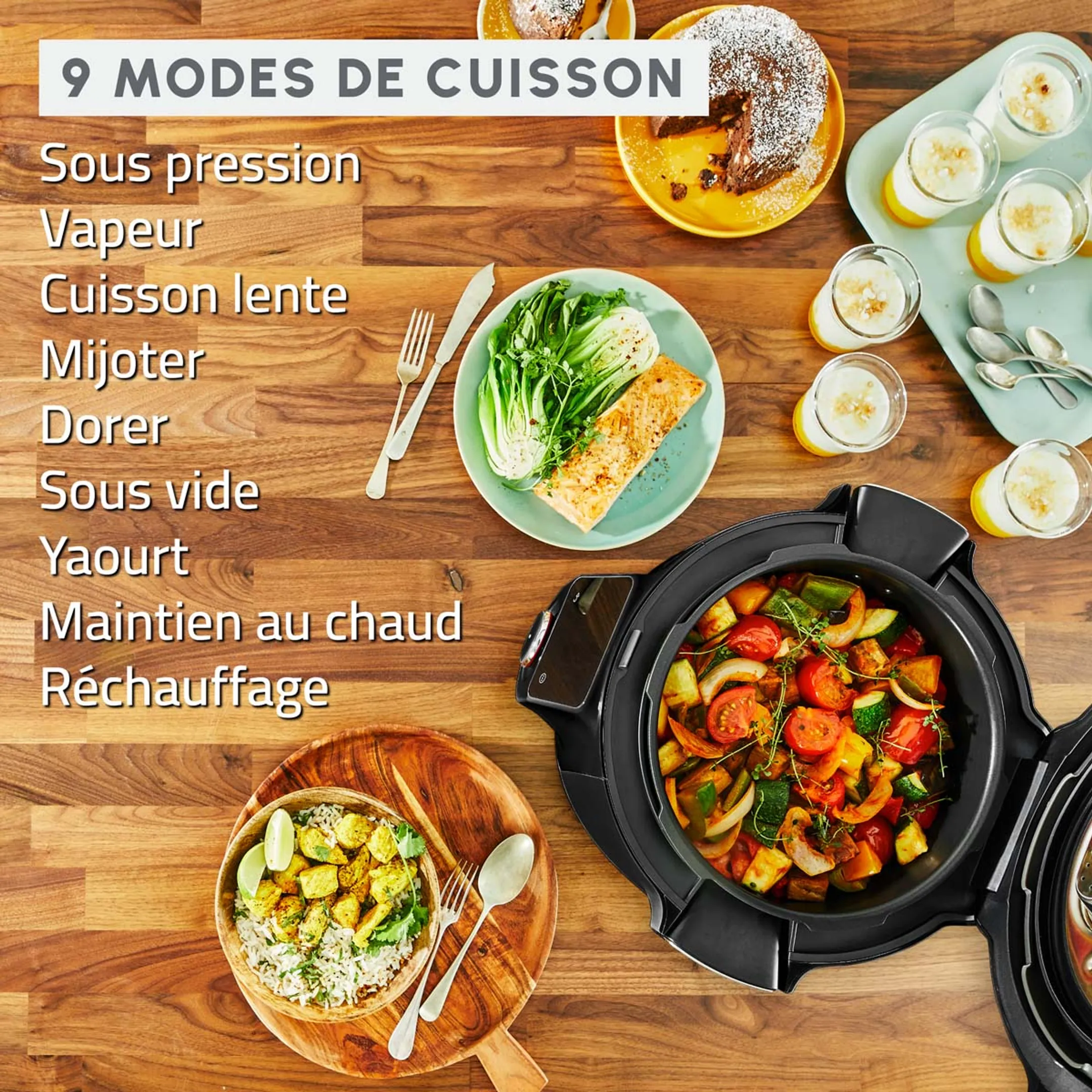 Moulinex Multicuiseur Cookeo Wifi 9-en-1 CE952810 - Noir image