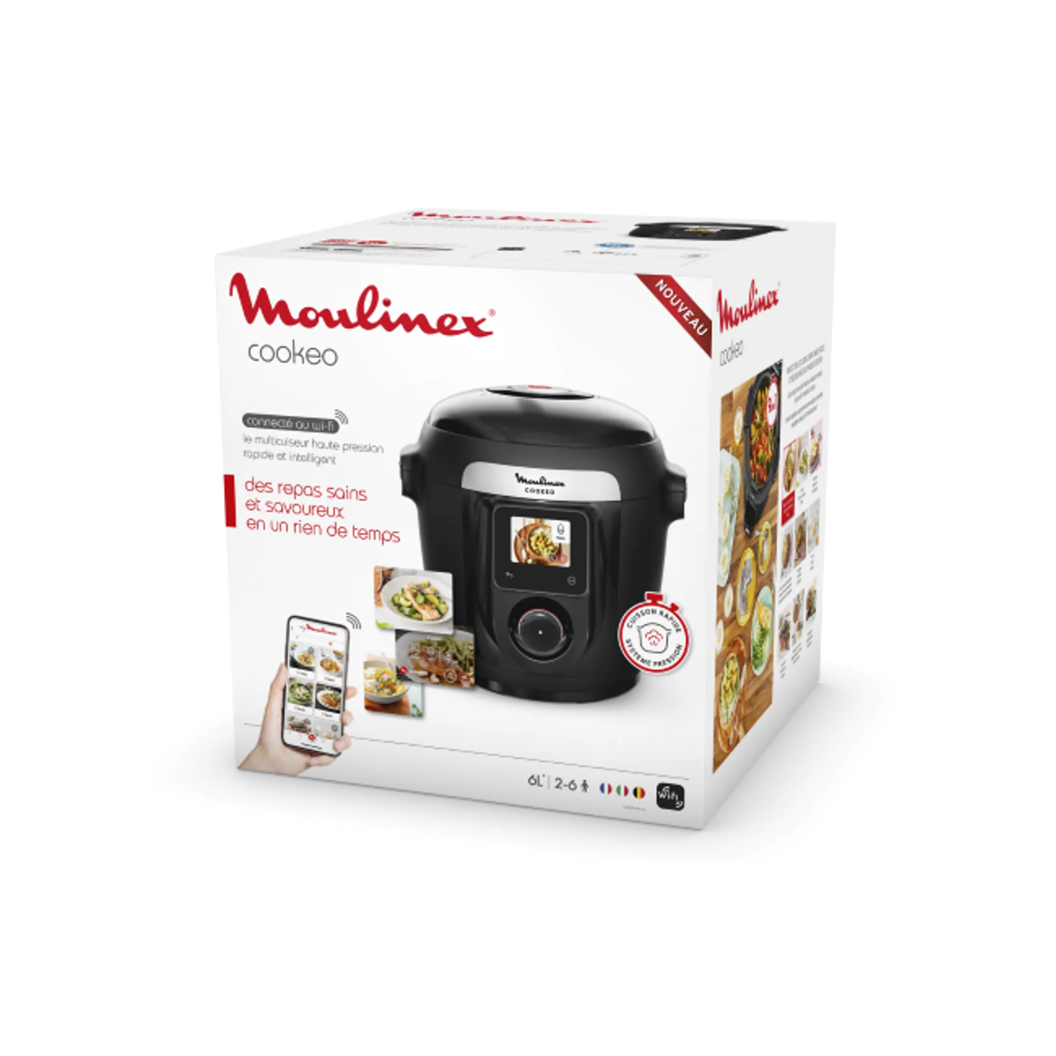 Moulinex Multicooker Cookeo Wifi 9-in-1 CE952810 - Schwarz image