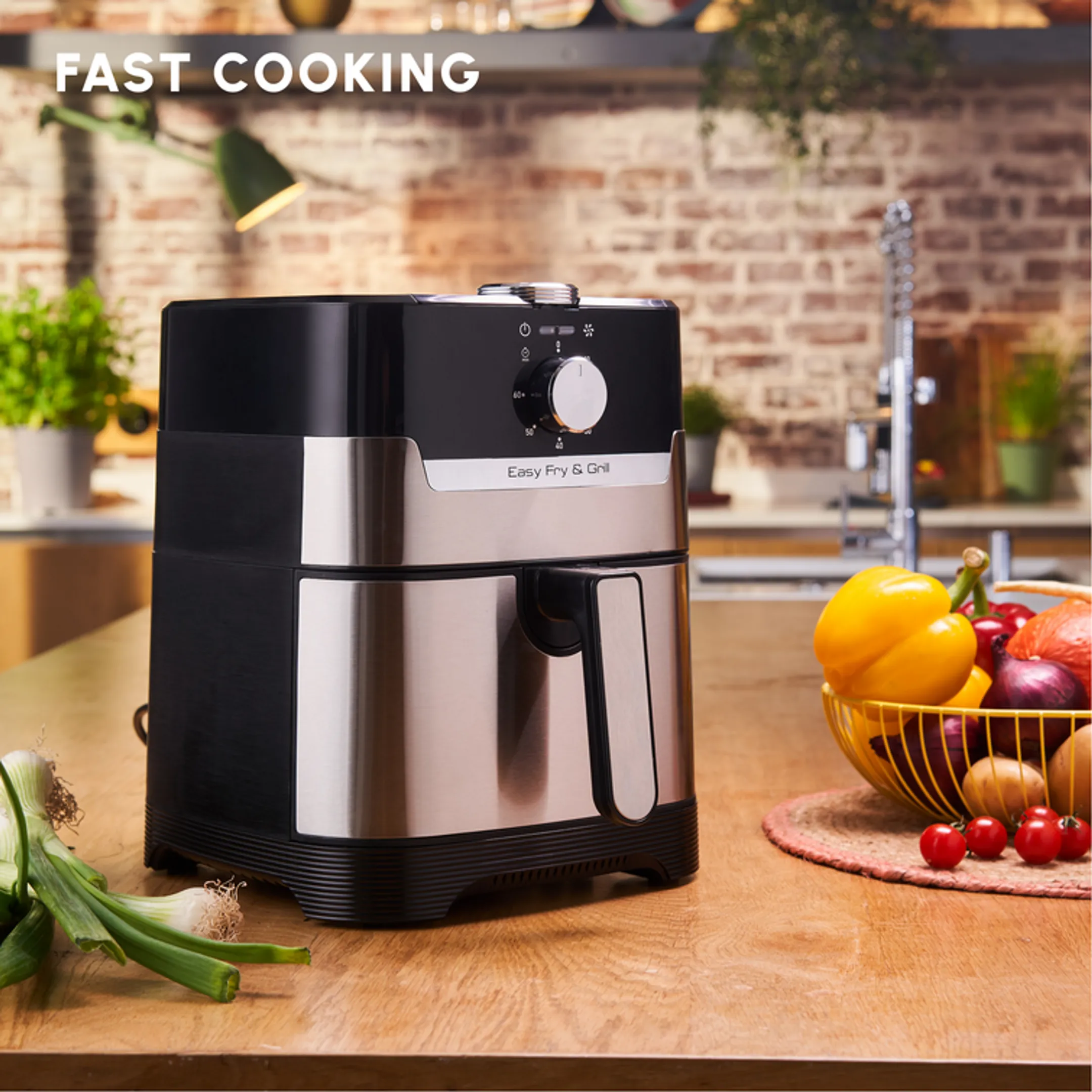 Moulinex Airfryer Easy Fry & Grill EZ501D10 - Argent image