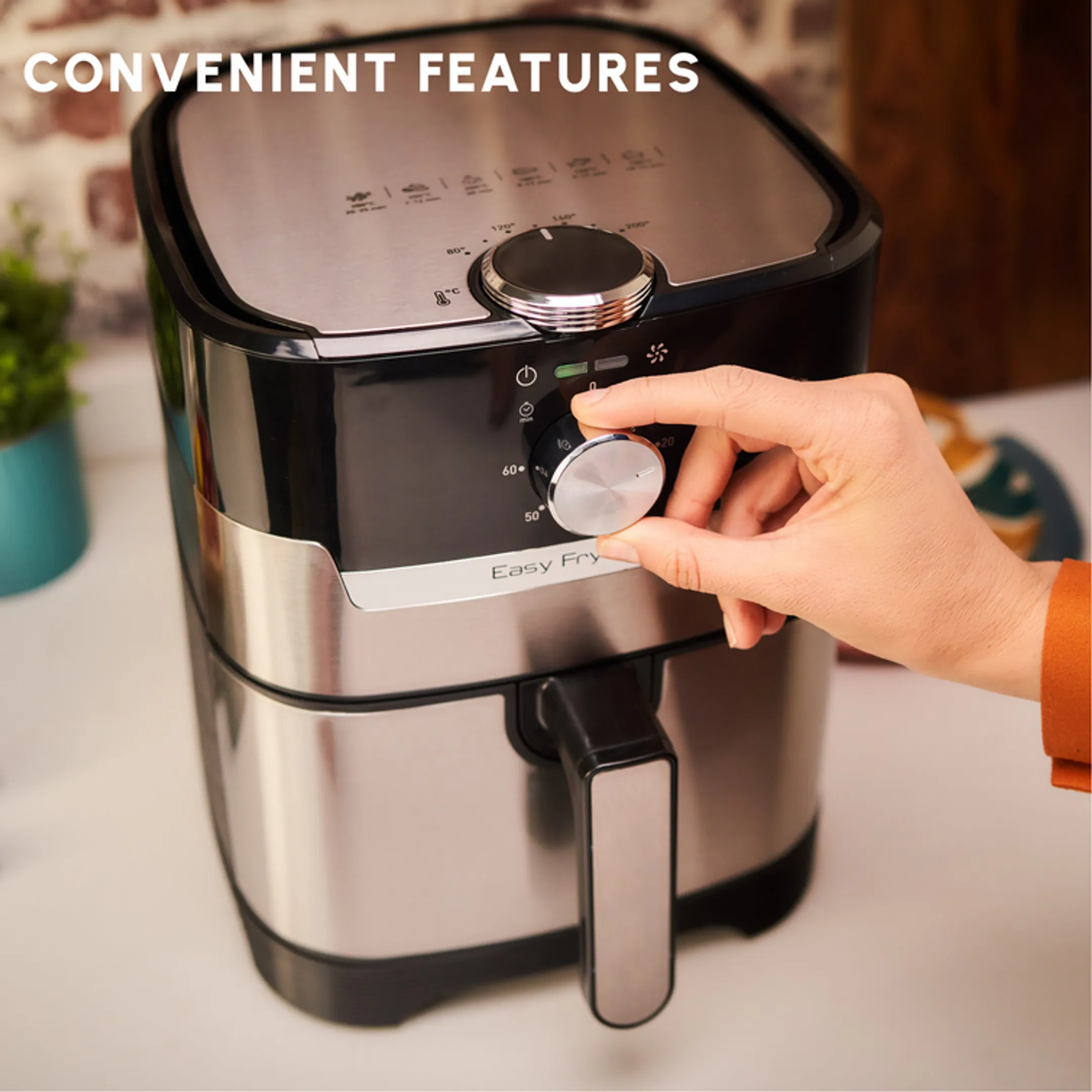 Moulinex Airfryer Easy Fry & Grill EZ501D10 - Argent image