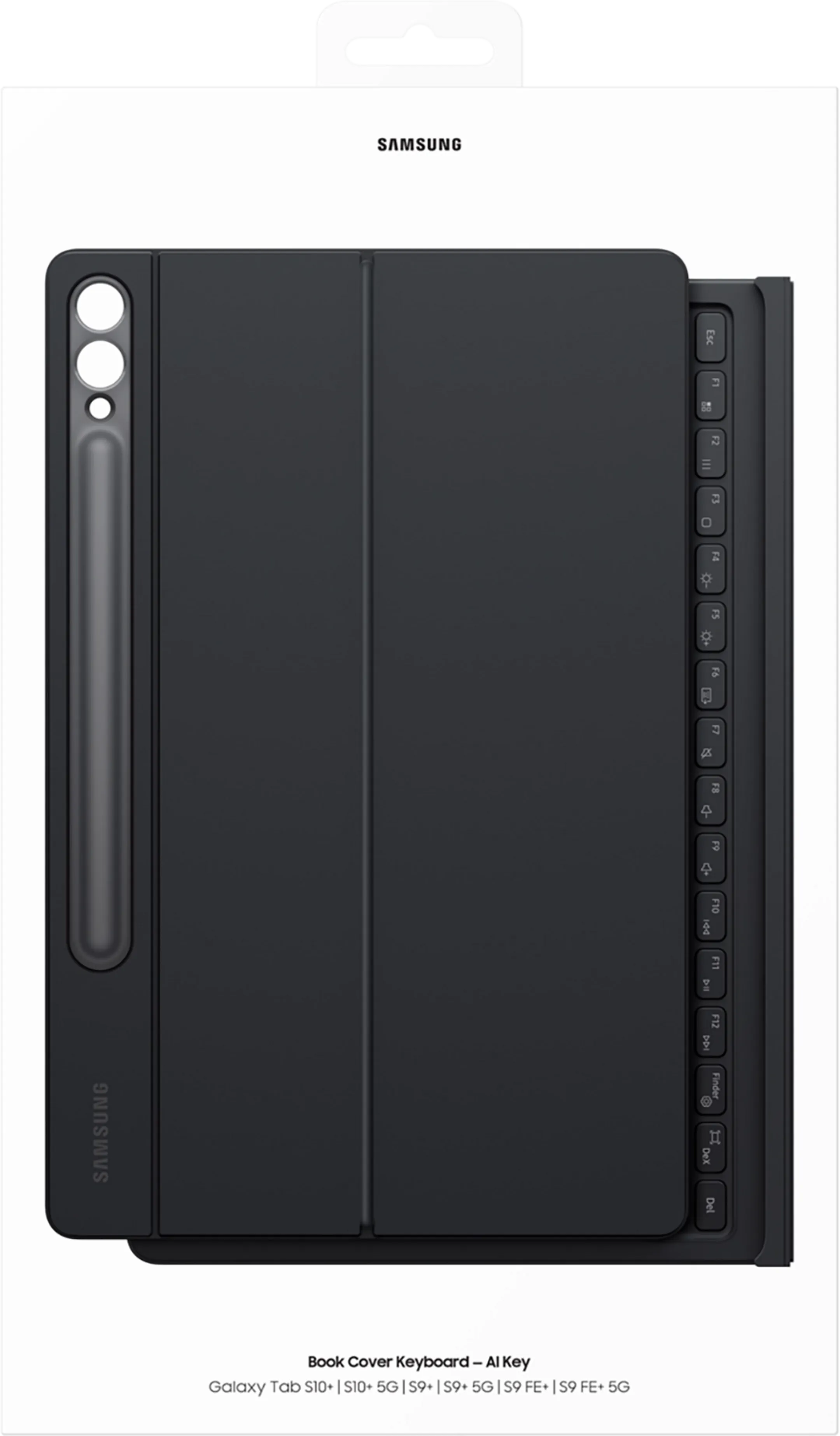 Samsung Etui AI Book Cover Keyboard Tab S10+/S9+/S9 FE+ -  AZERTY - Noir image