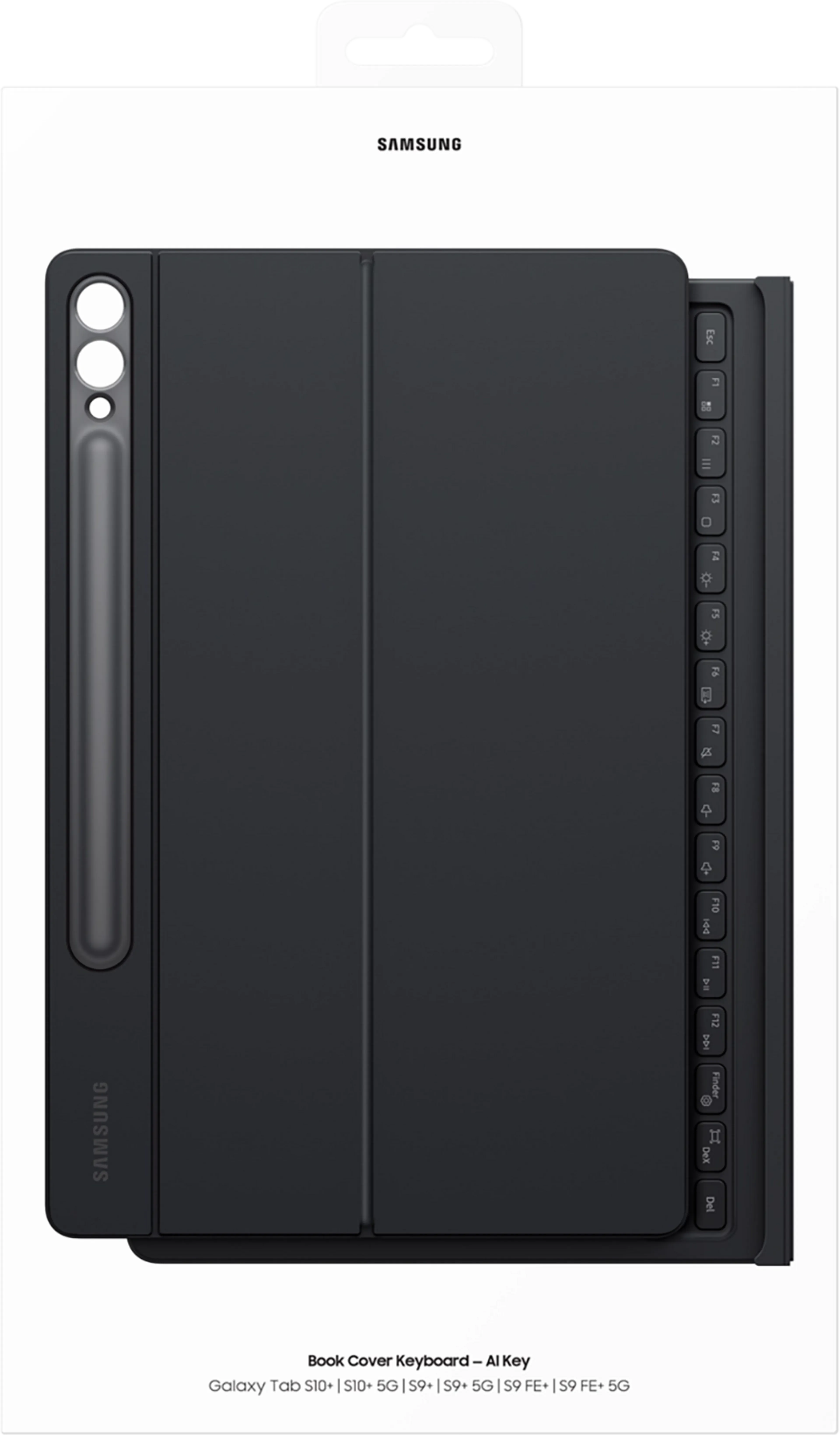 Samsung AI Book Cover Keyboard Tab S10+/S9+/S9 FE+ -  AZERTY - Schwarz image