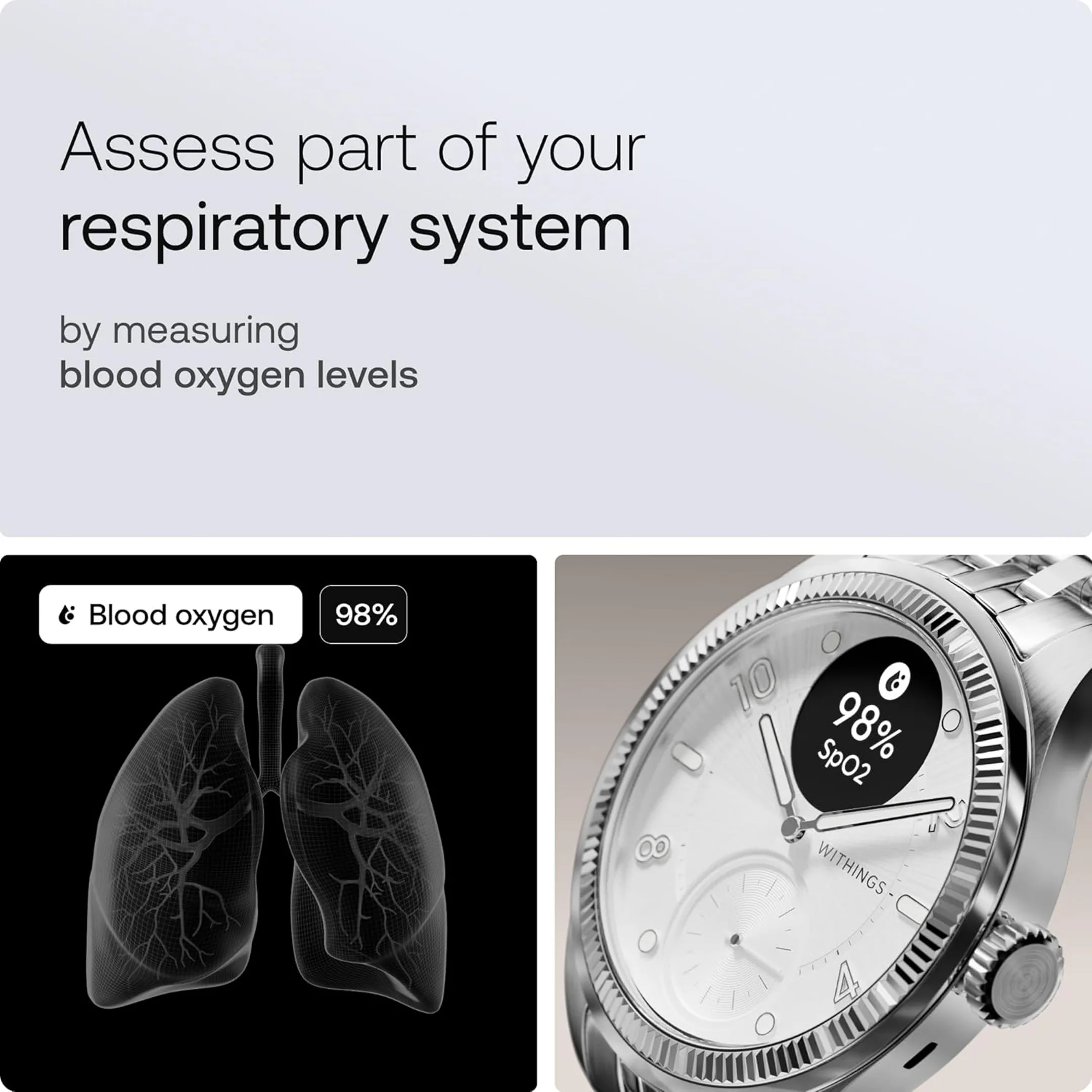 WITHINGS Smartwatch ScanWatch Nova Brilliant Edition - 39mm - Silver image