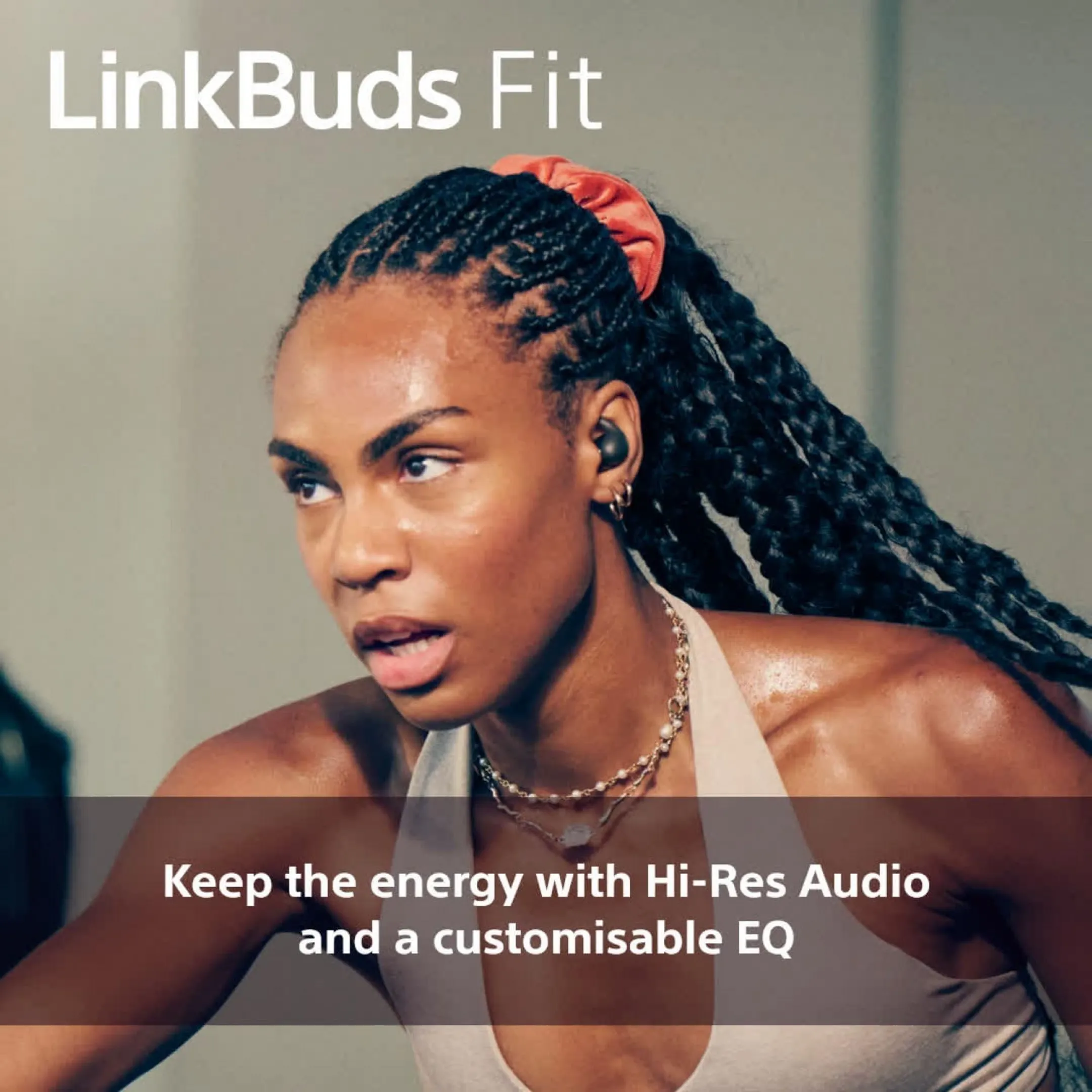 Sony Wireless Headphones LinkBuds Fit WFLS910NB.CE7 - Black image