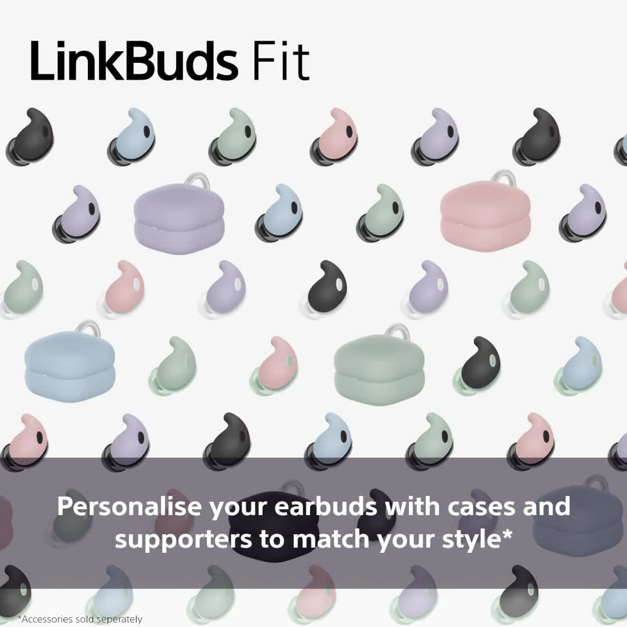 Sony Wireless Headphones LinkBuds Fit WFLS910NW.CE7 - White image