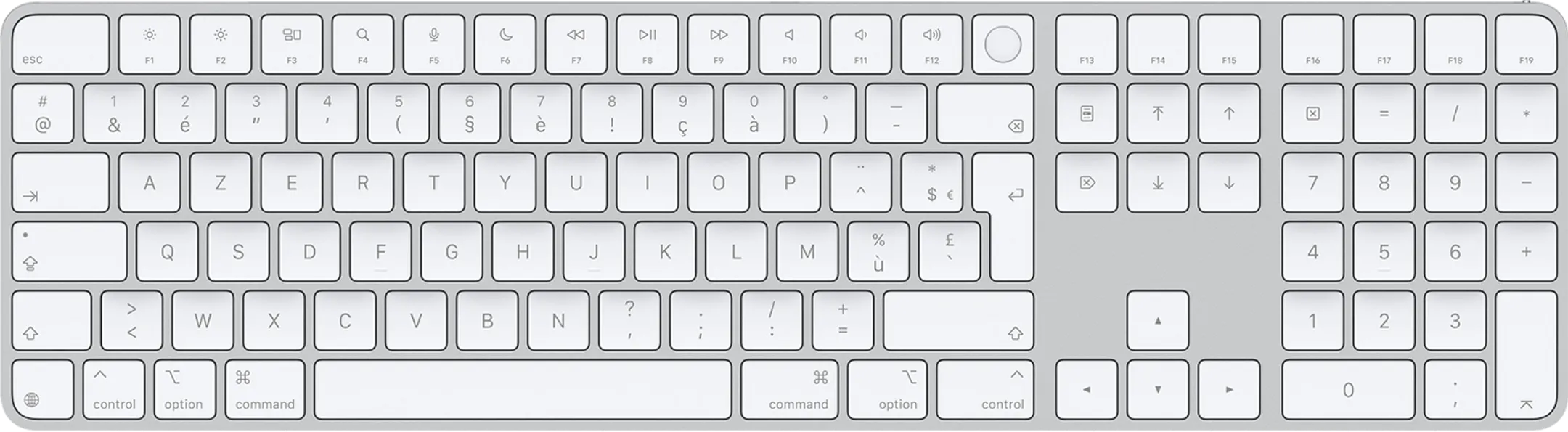 Magic Keyboard avec Touch ID et pavé numérique - AZERTY (FR)