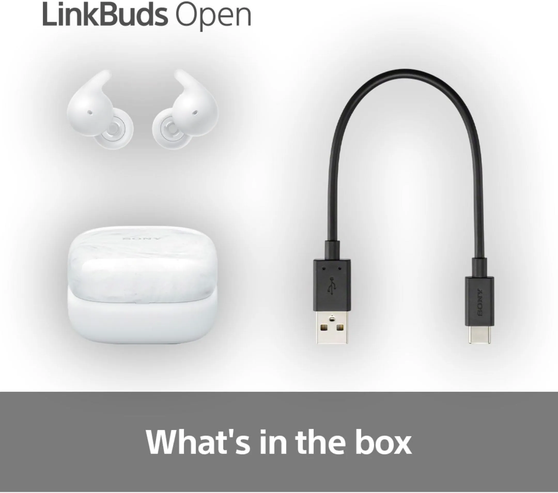 Sony Wireless Headphones LinkBuds Open WFL910W.CE7 - White image