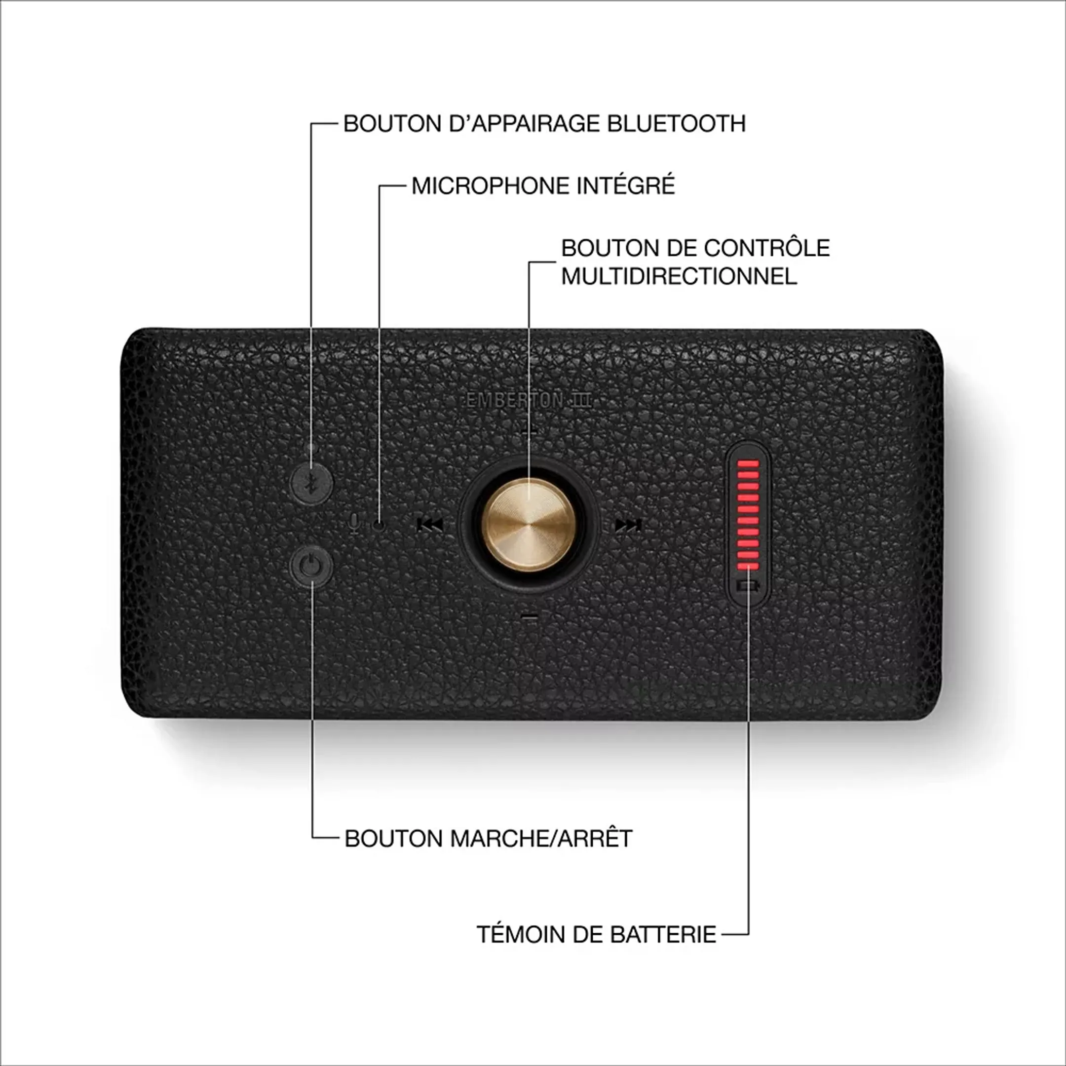 Marshall Enceinte Bluetooth Emberton III - Noir image