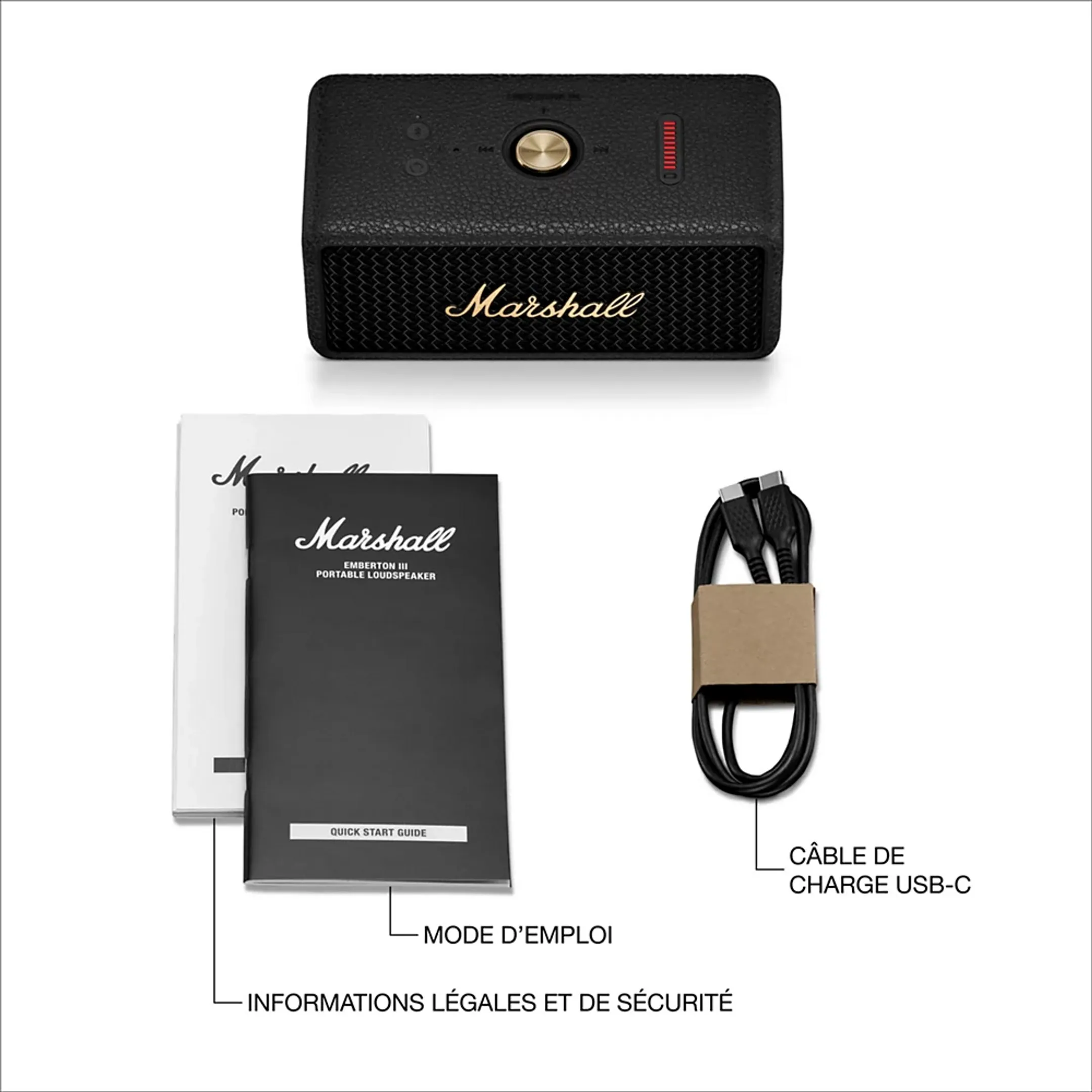 Marshall Enceinte Bluetooth Emberton III - Noir image