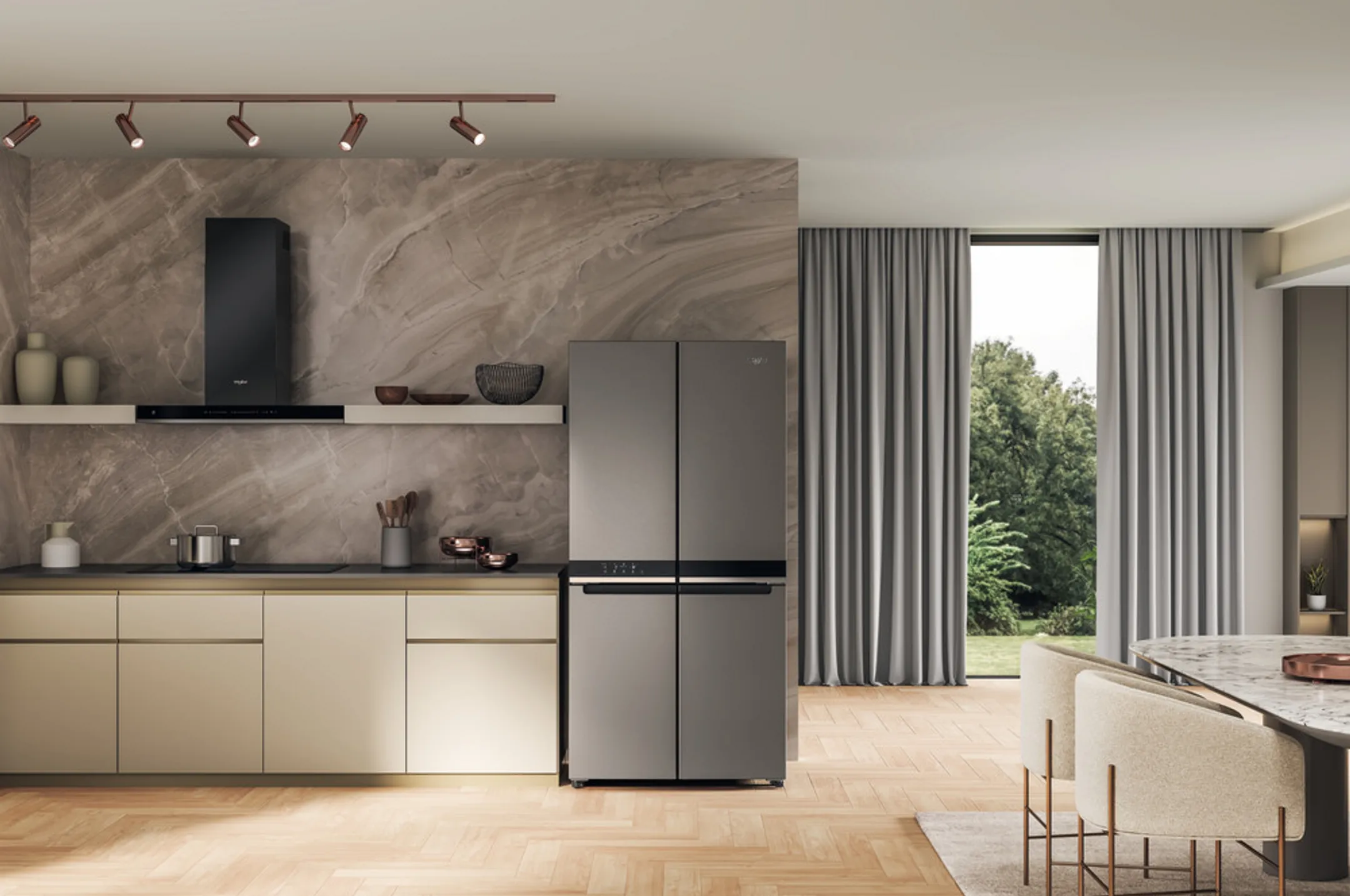 Whirlpool Frigo américain WQ9 U2BL EF NoFrost - Inox image