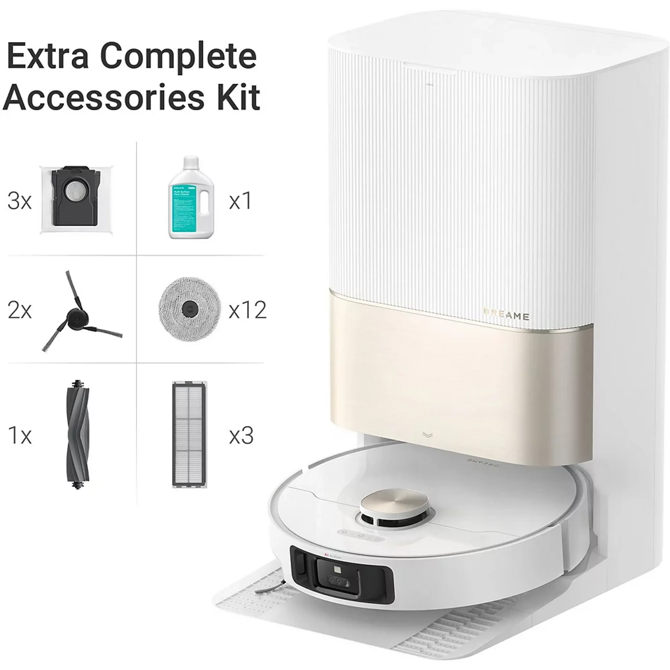 DREAME Robot aspirateur laveur X40 Ultra Complete - Blanc image