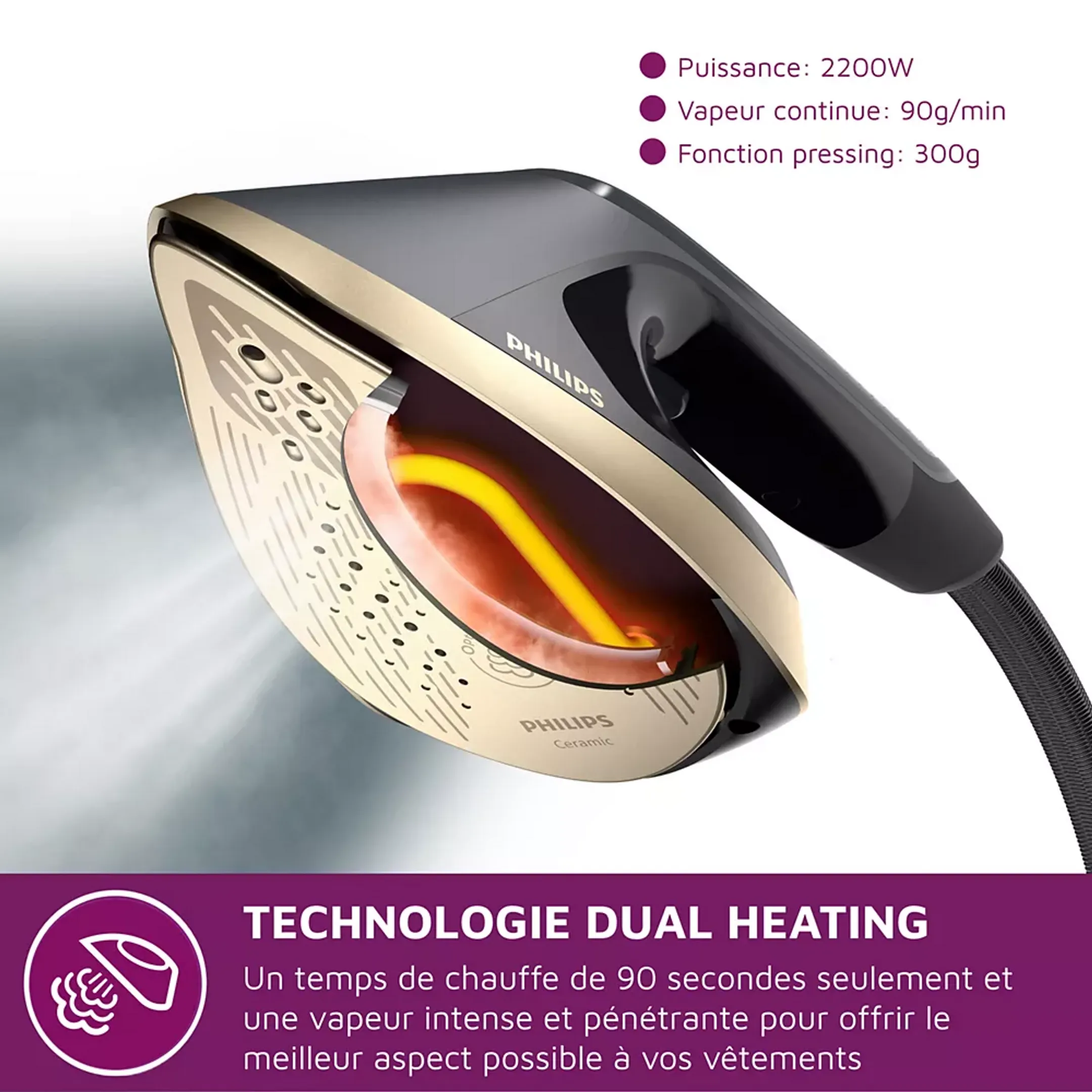 Philips Défroisseur vapeur All-in-One Serie 8500 AIS8540/80 image