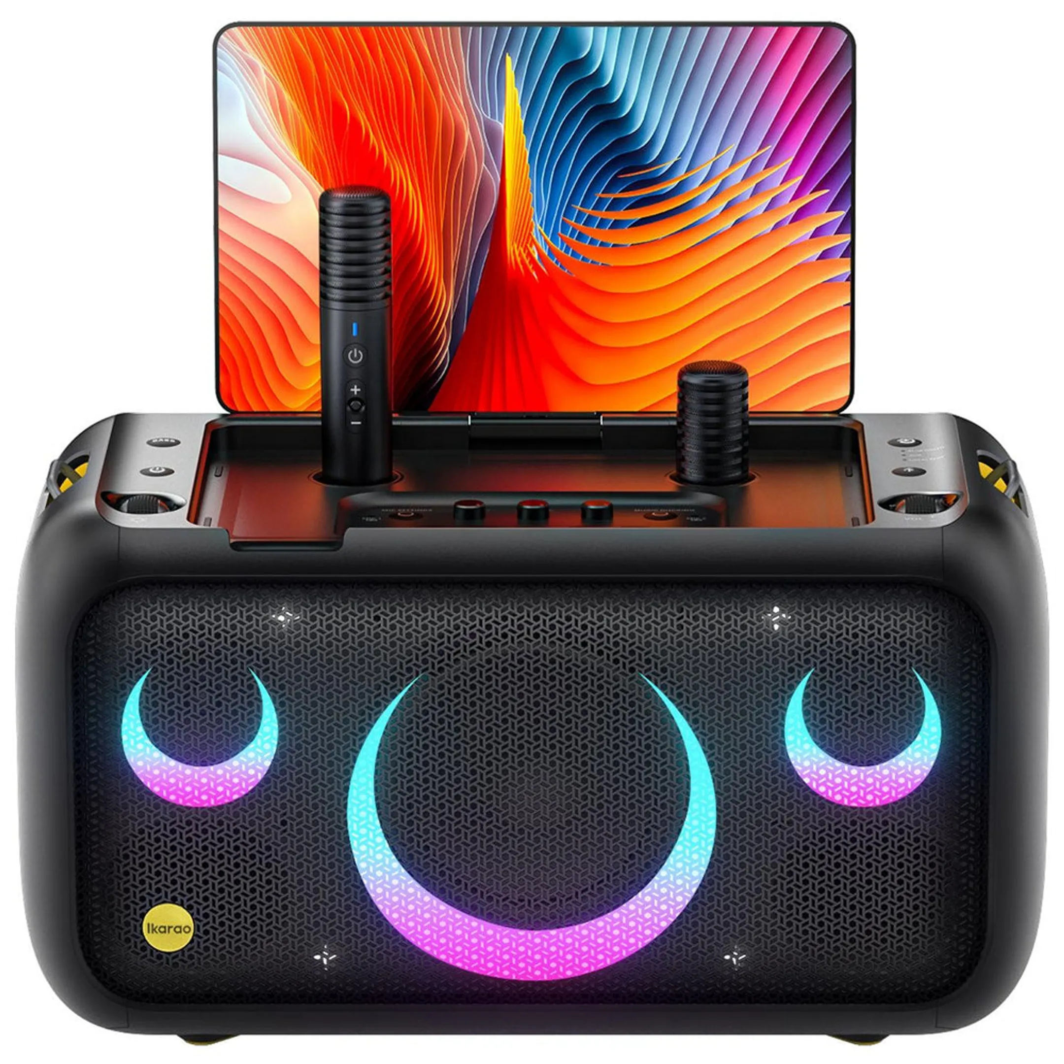 Karaoke Bluetooth-Lautsprecher Break X1 mit 2 Mikrofonen