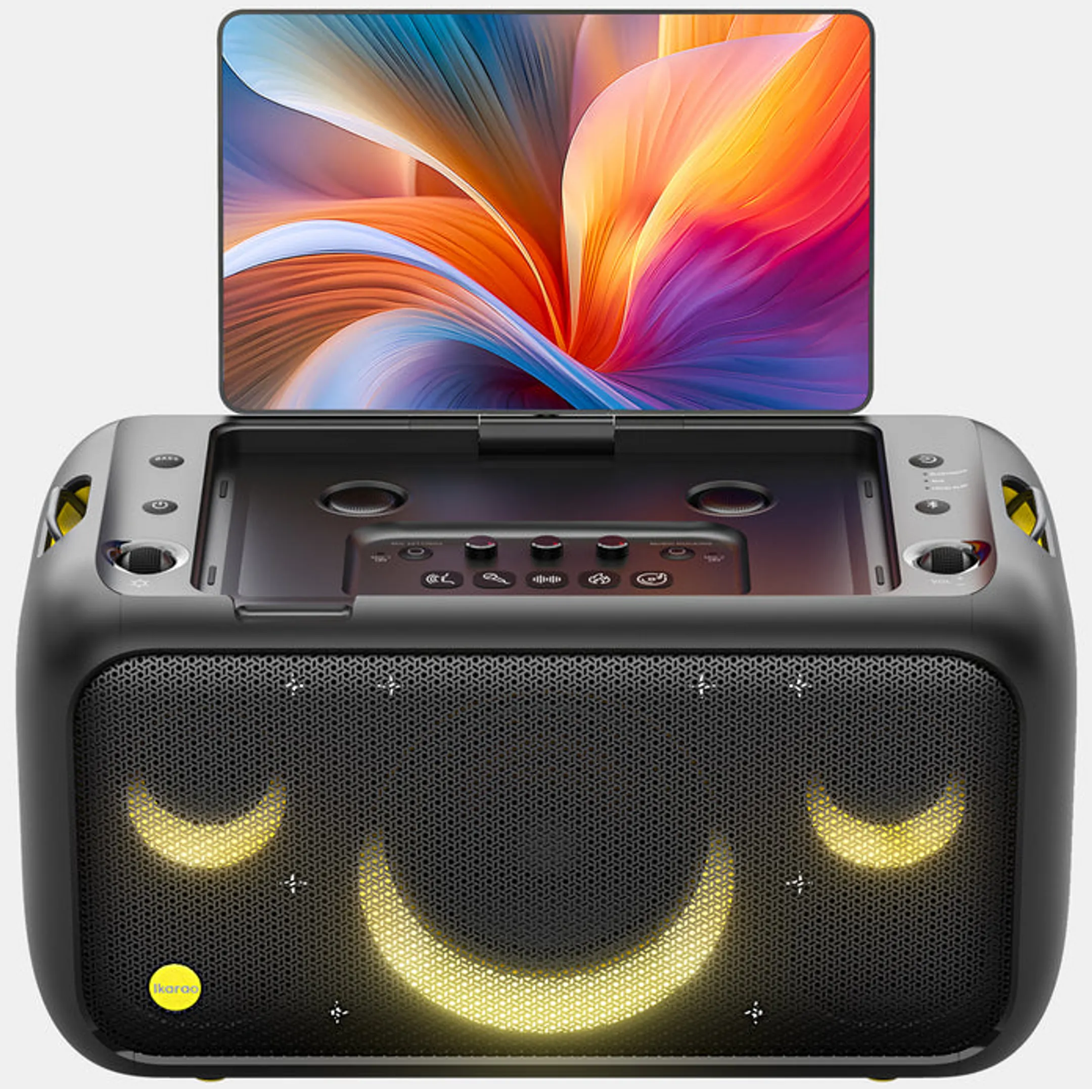 IKARAO Bluetooth karaoke speaker Break X1 with 2 microphones image