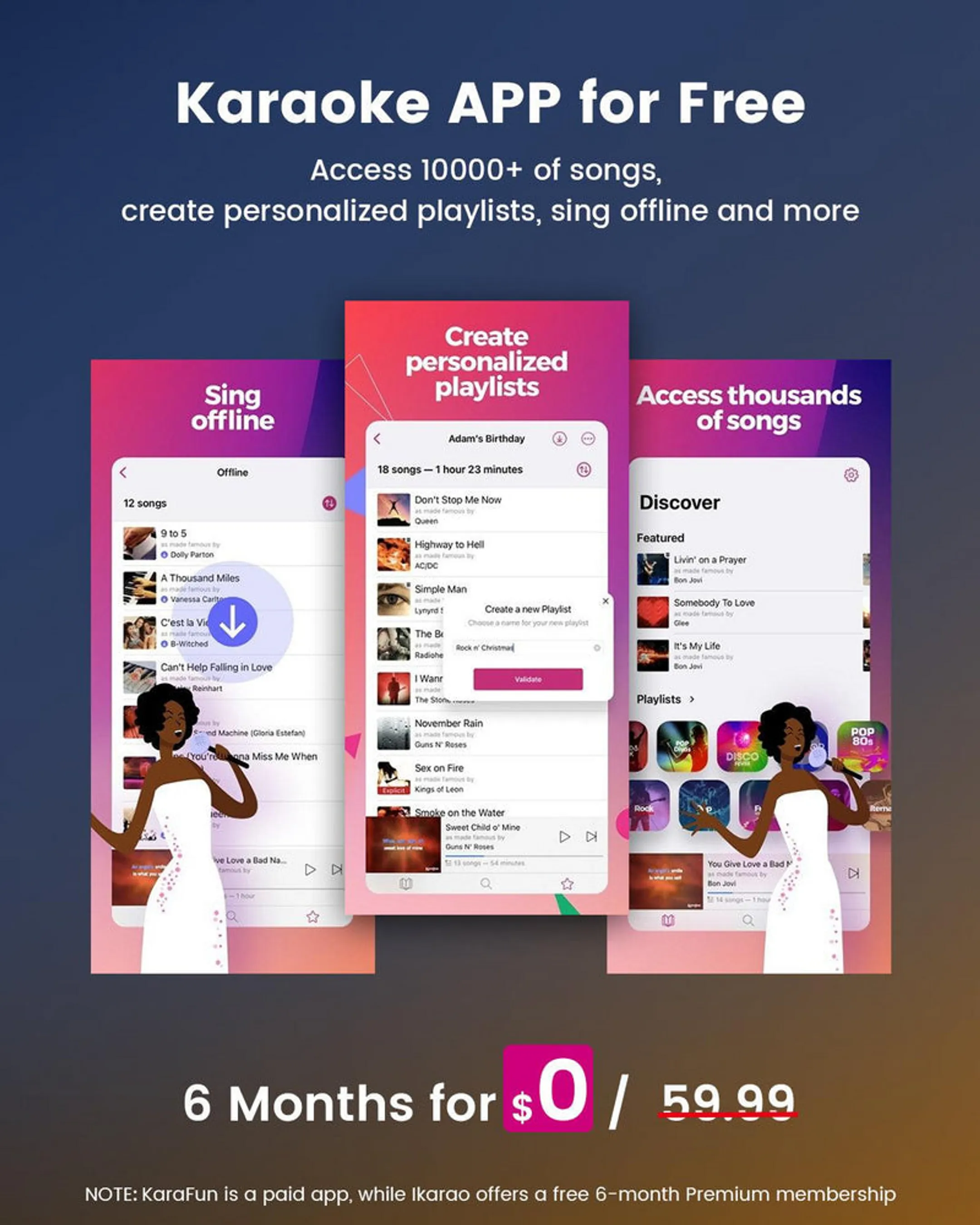 IKARAO Bluetooth karaoke speaker Break X1 with 2 microphones image