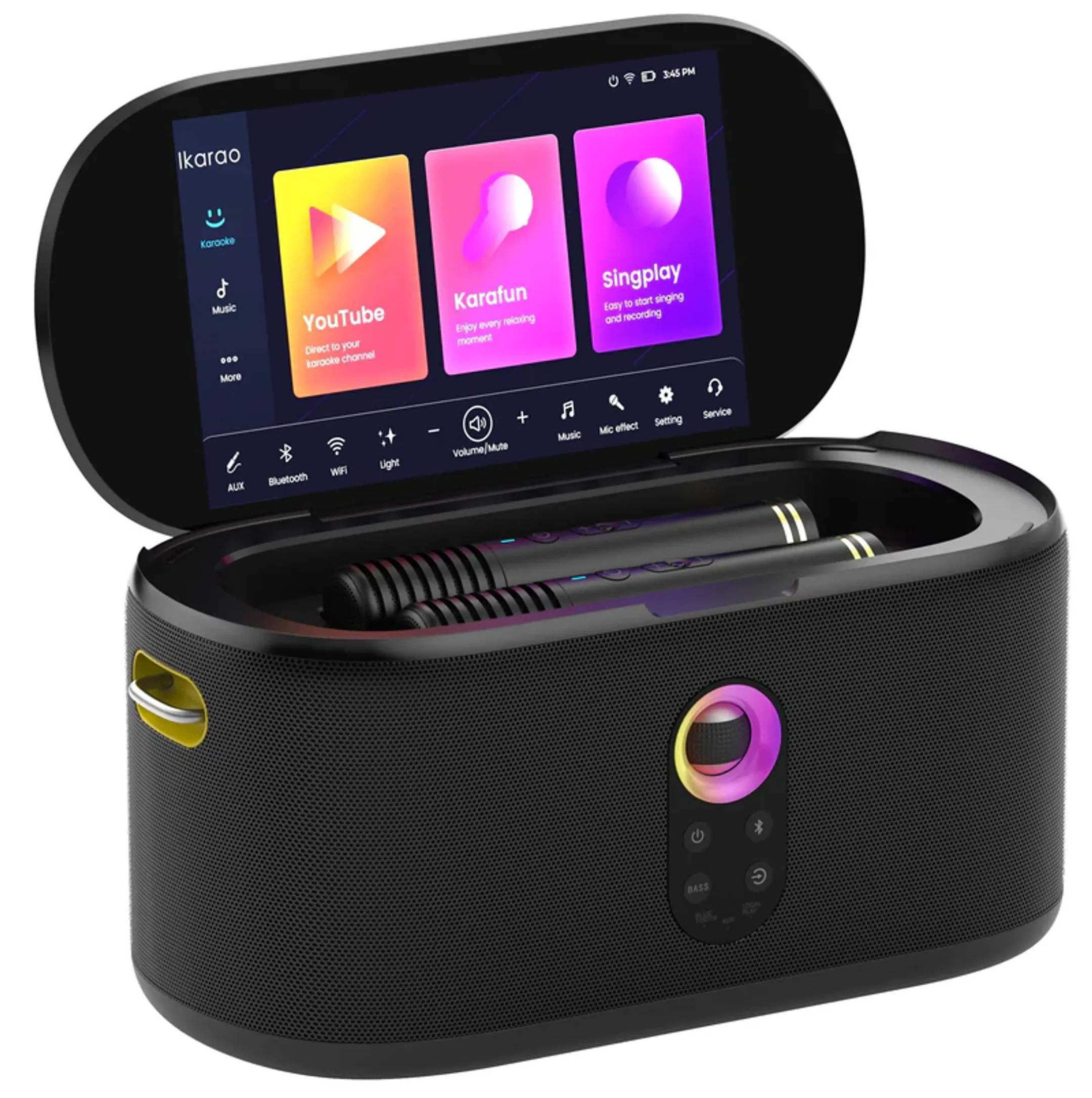 IKARAO Enceinte Karaoké Bluetooth Shell S1 avec 2 micros image