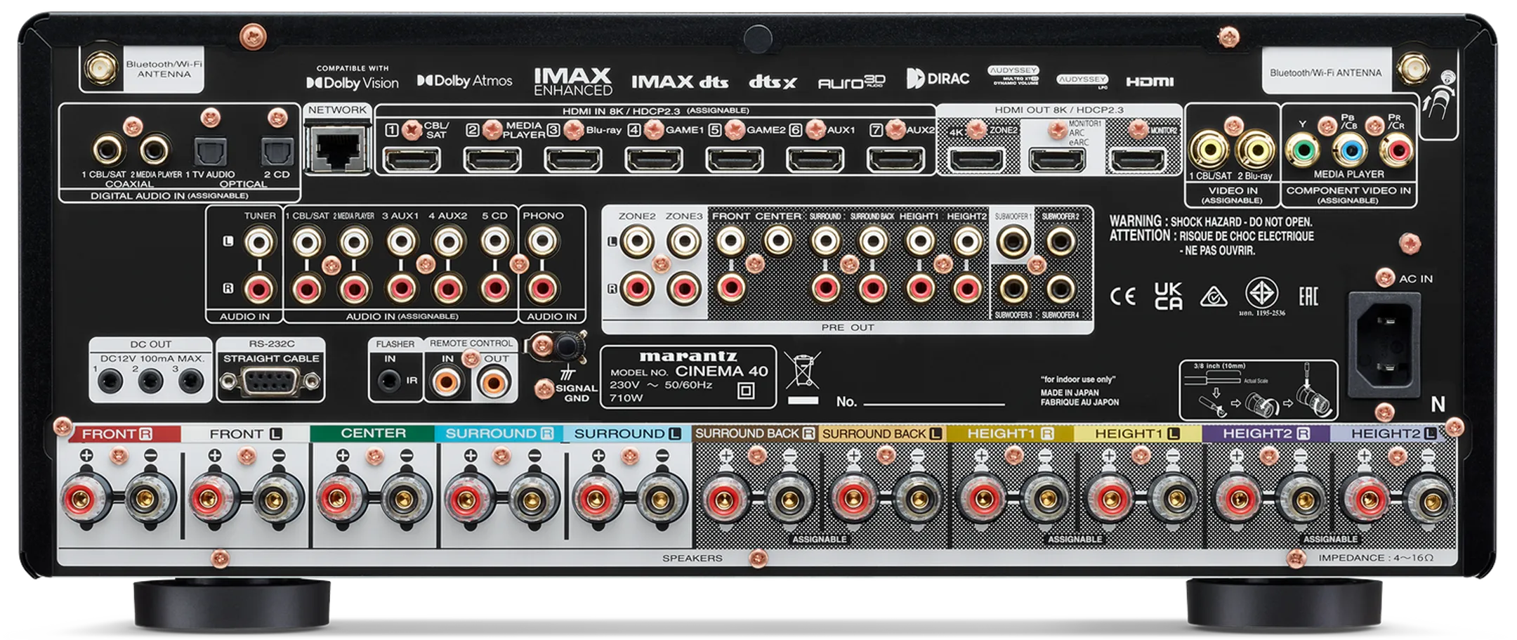 Marantz Amplificateur AV CINEMA 40 - Noir image