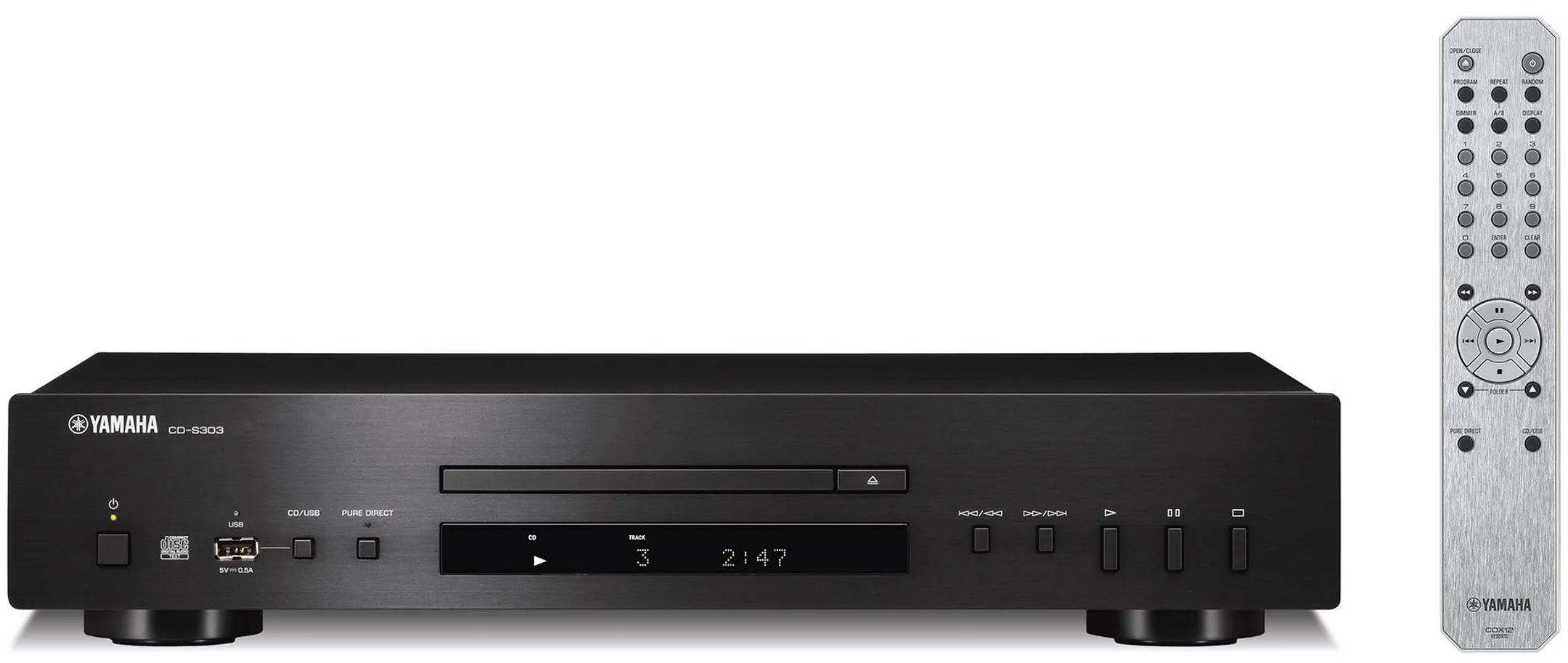Yamaha CD player CD-S303 - Black image