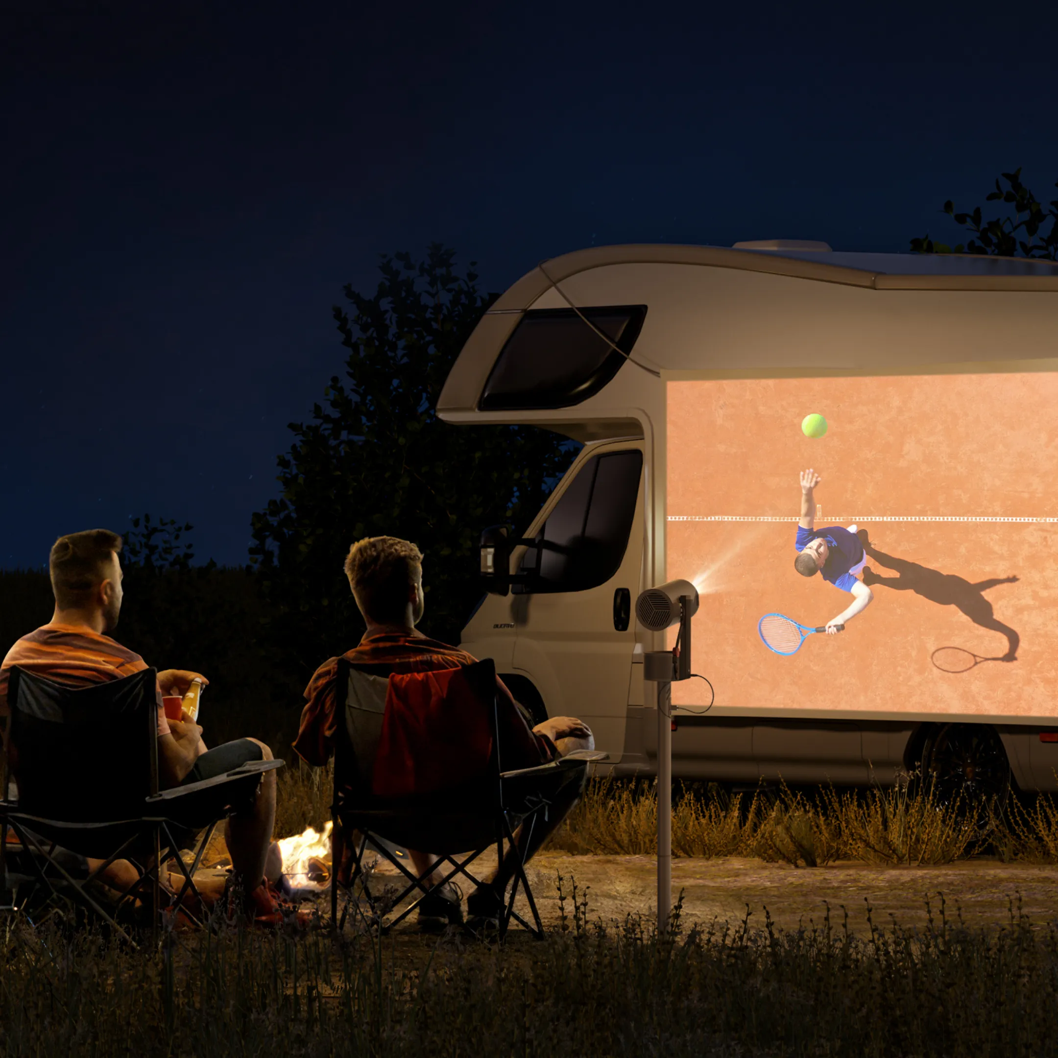 XGIMI Projecteur portable MoGo 3 Pro avec PowerBase Stand image