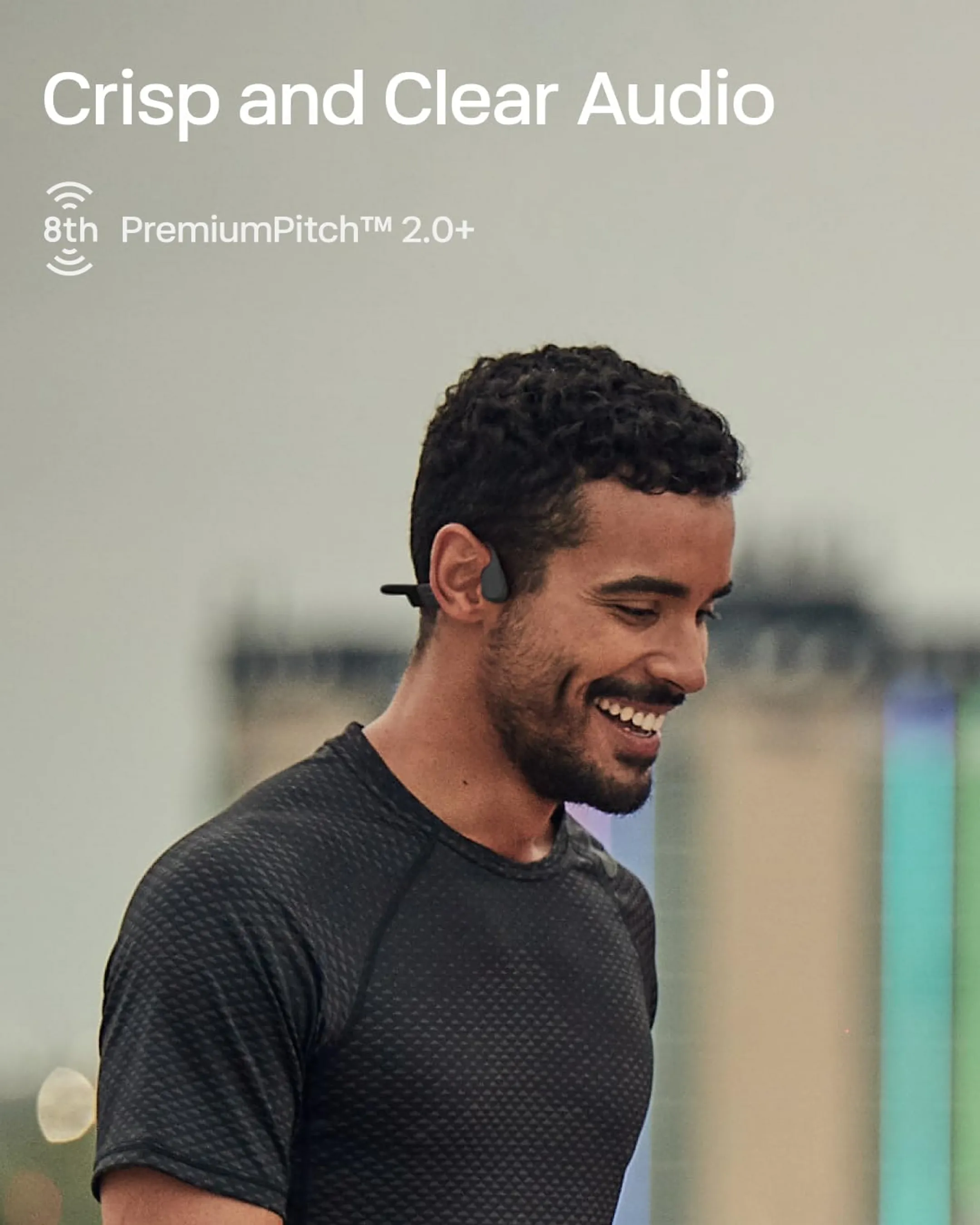 Shokz Ecouteurs sans fil à conduction osseuse OpenRun - Noir image