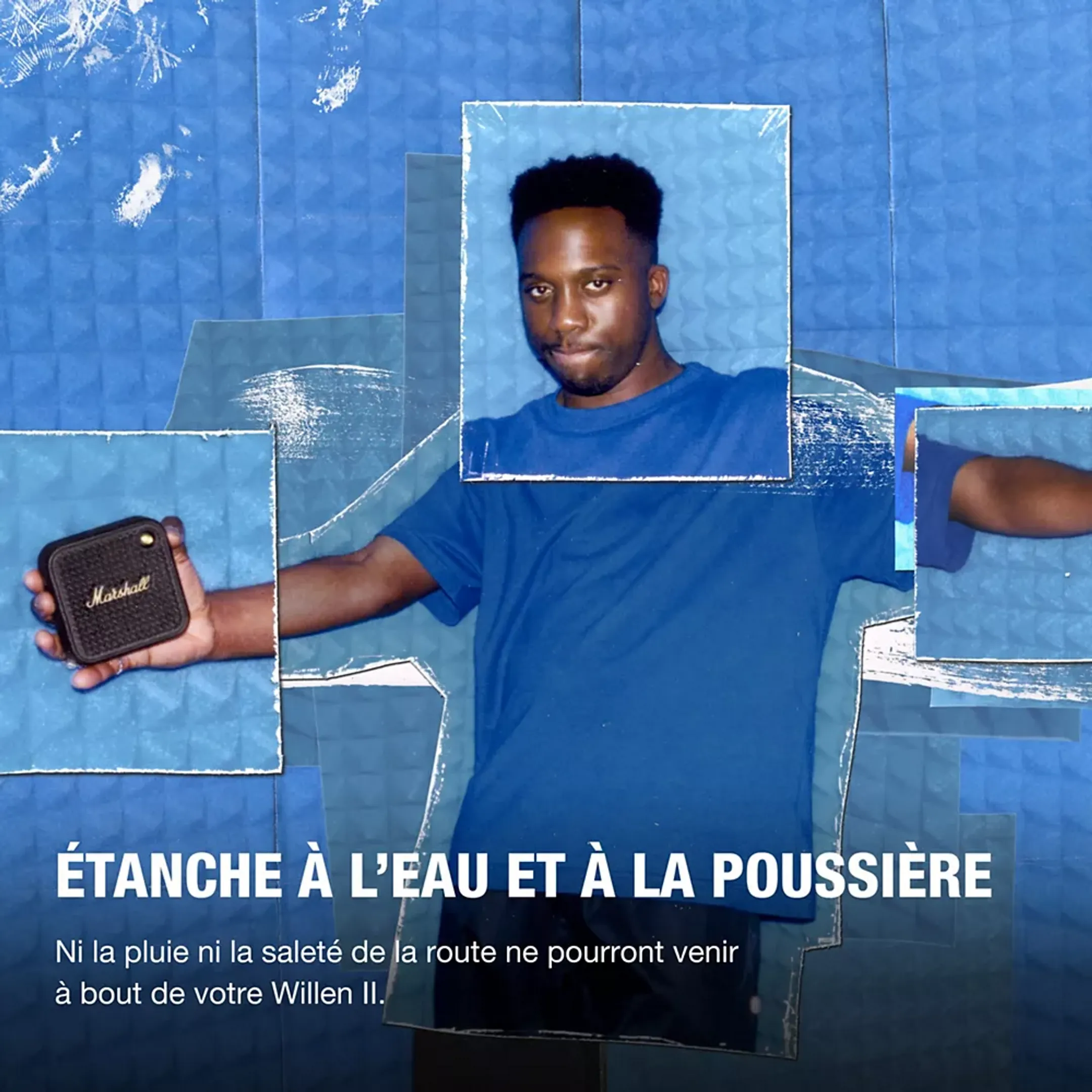 Marshall Enceinte Bluetooth Willen II - Black & Brass image