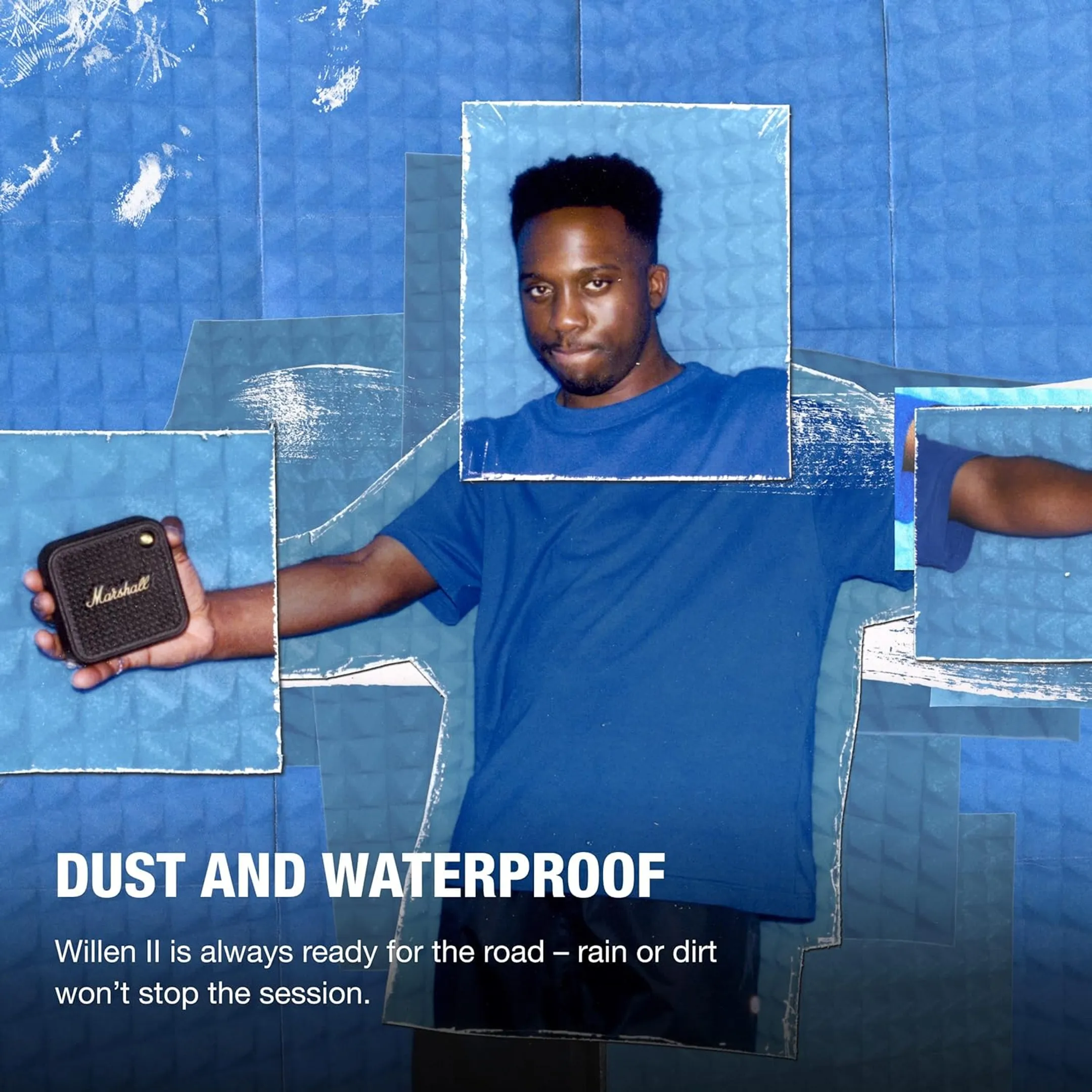 Marshall Bluetooth Speaker Willen II - Black & Brass image