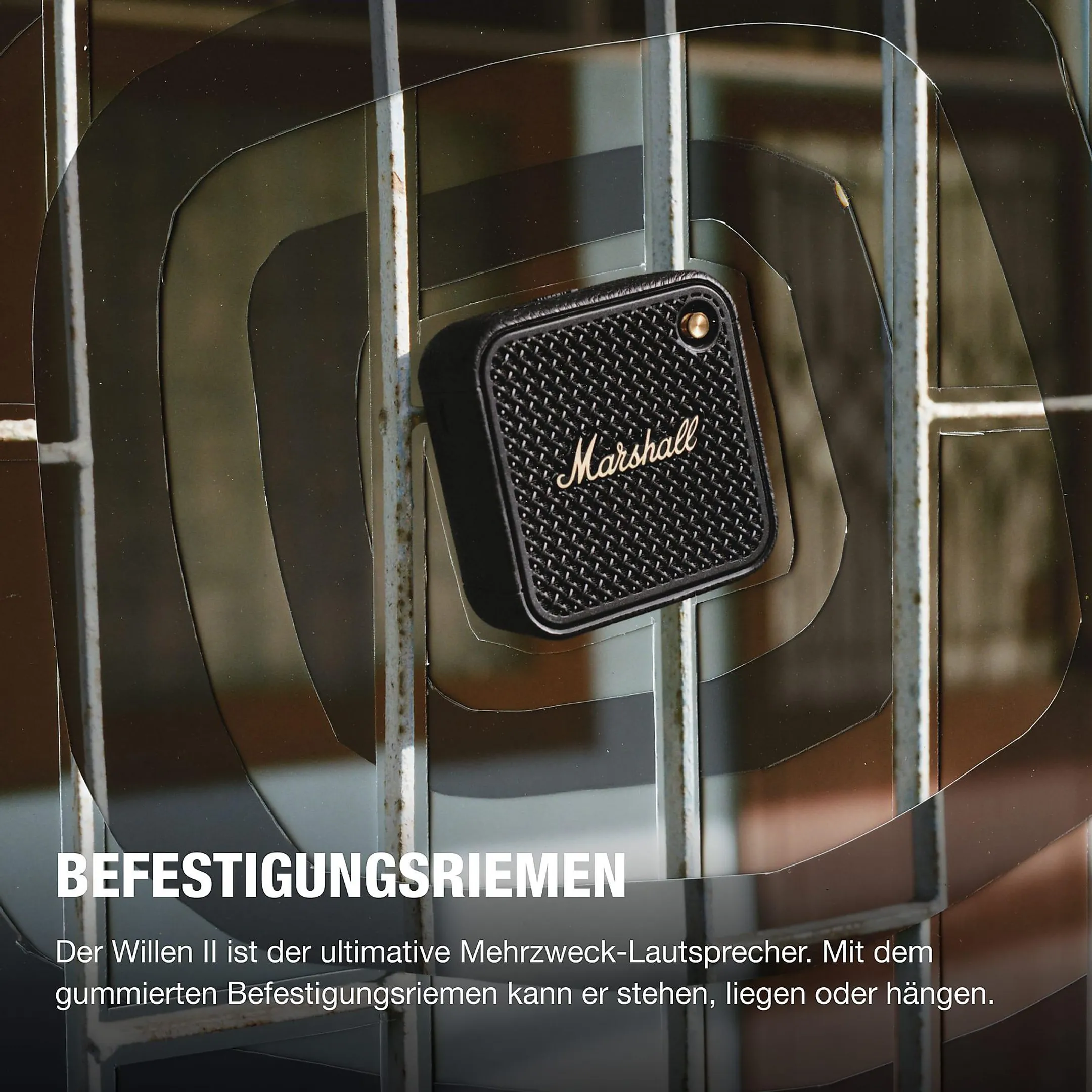 Marshall Bluetooth-Lautsprecher Willen II - Black & Brass image