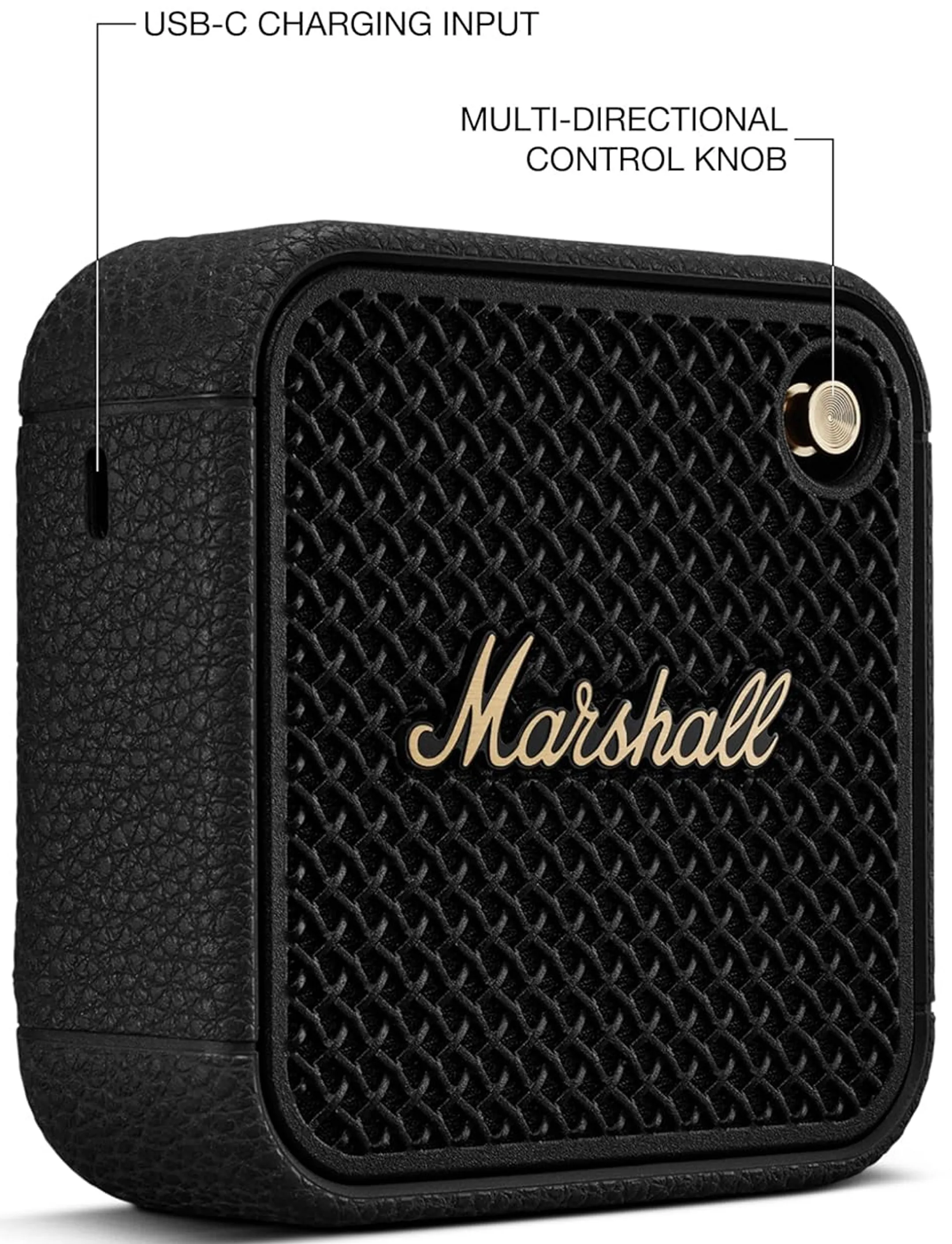 Marshall Bluetooth Speaker Willen II - Black & Brass image