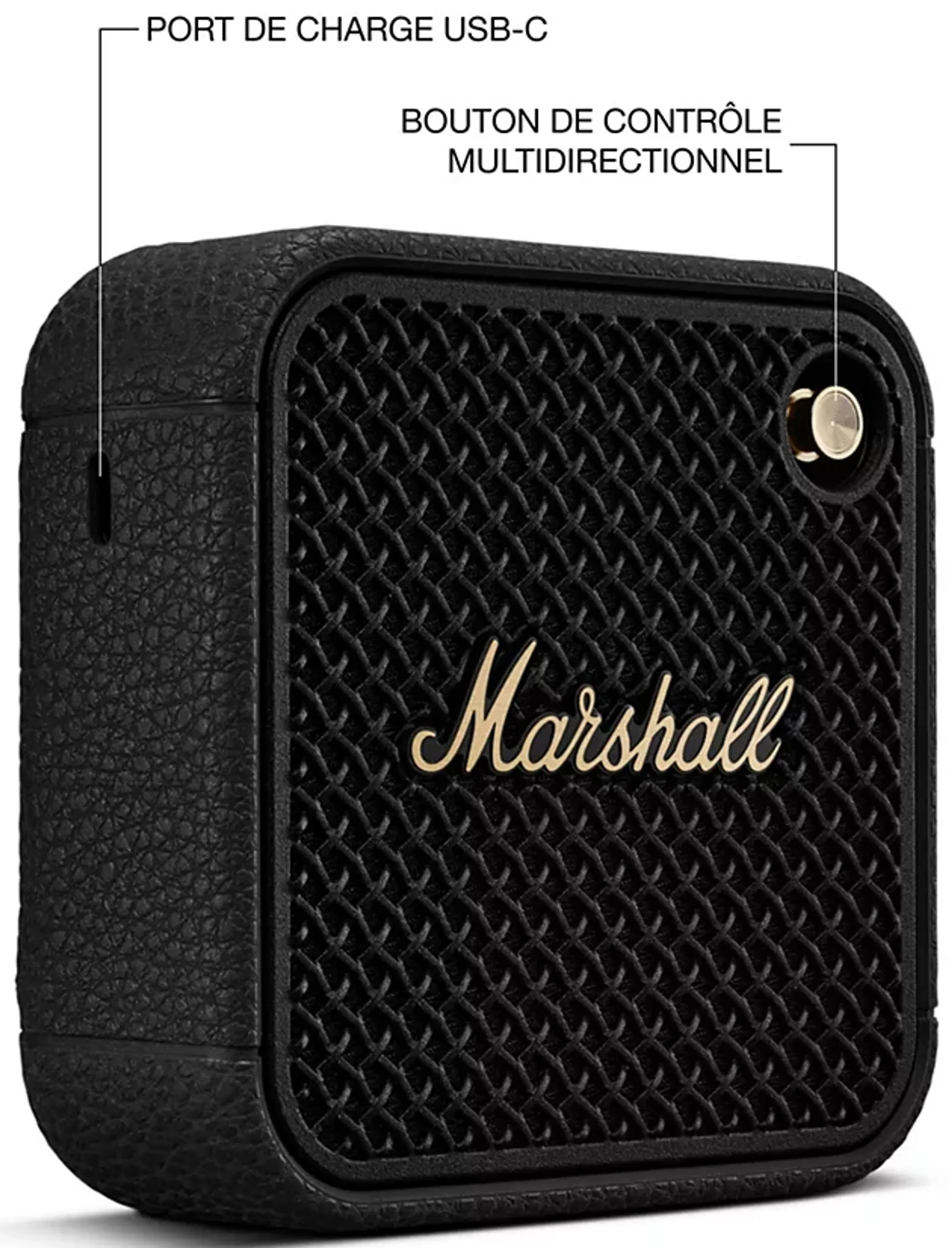 Marshall Enceinte Bluetooth Willen II - Black & Brass image