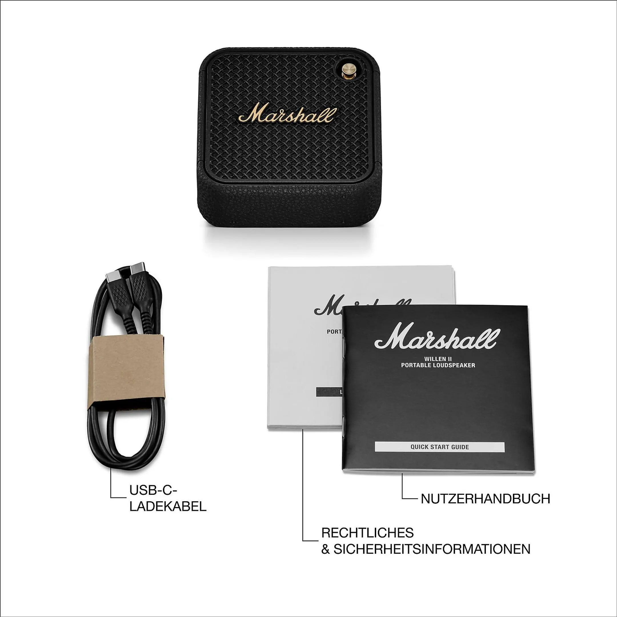Marshall Bluetooth-Lautsprecher Willen II - Black & Brass image