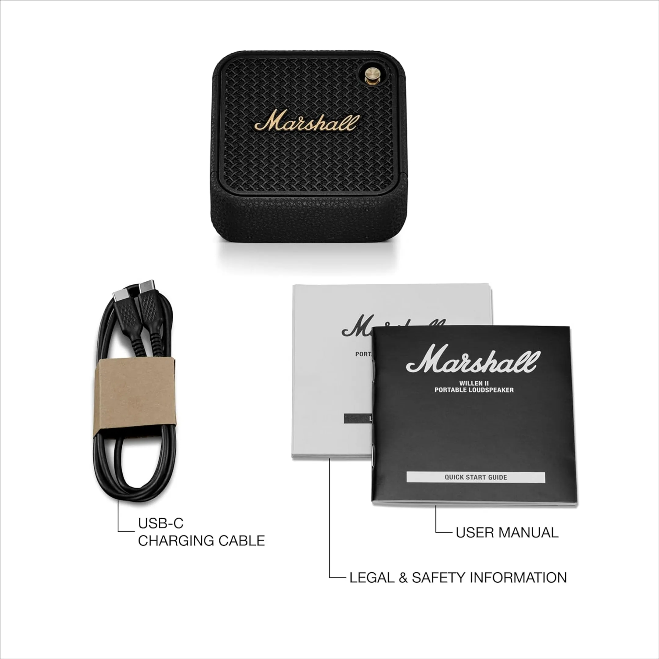 Marshall Bluetooth Speaker Willen II - Black & Brass image