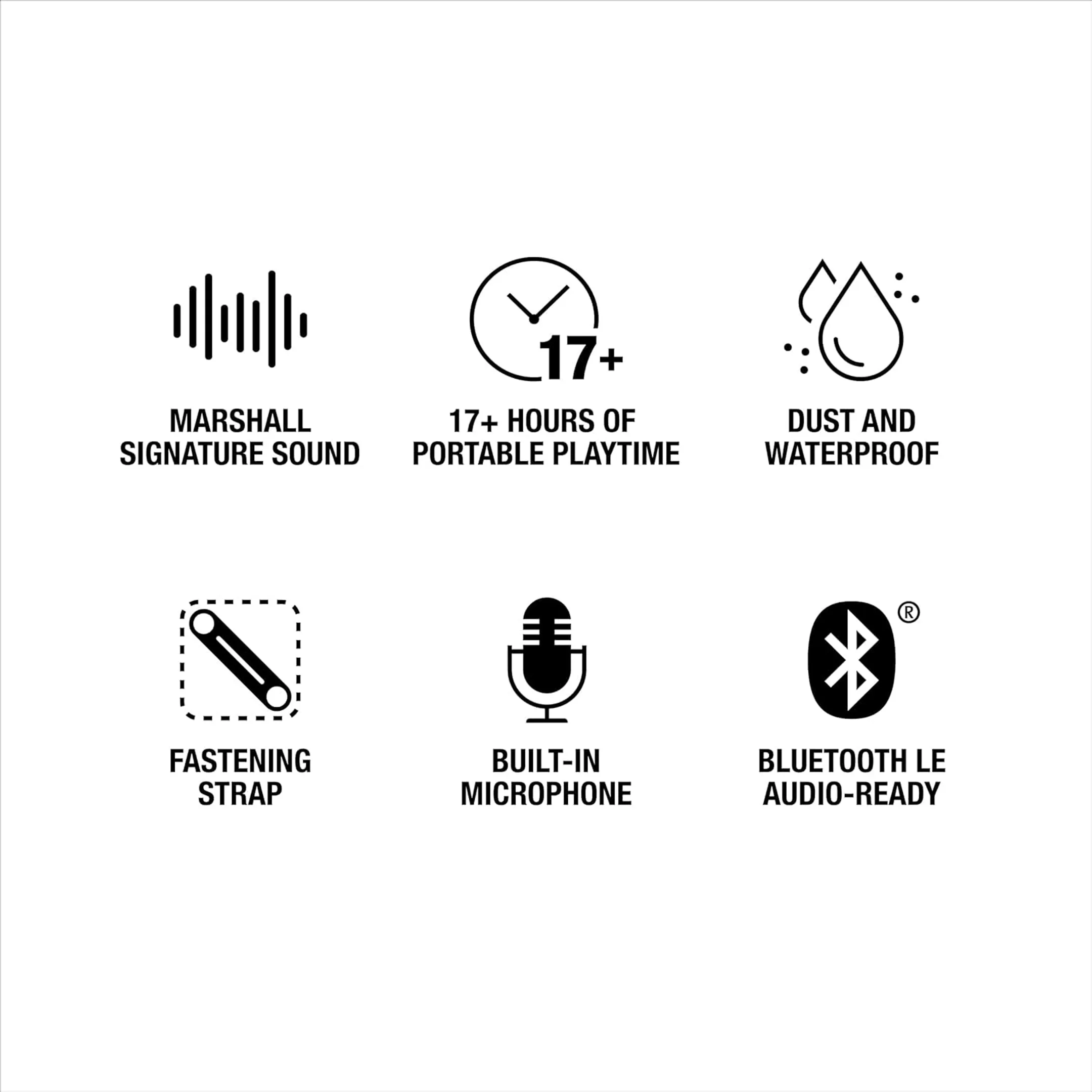 Marshall Bluetooth Speaker Willen II - Black & Brass image