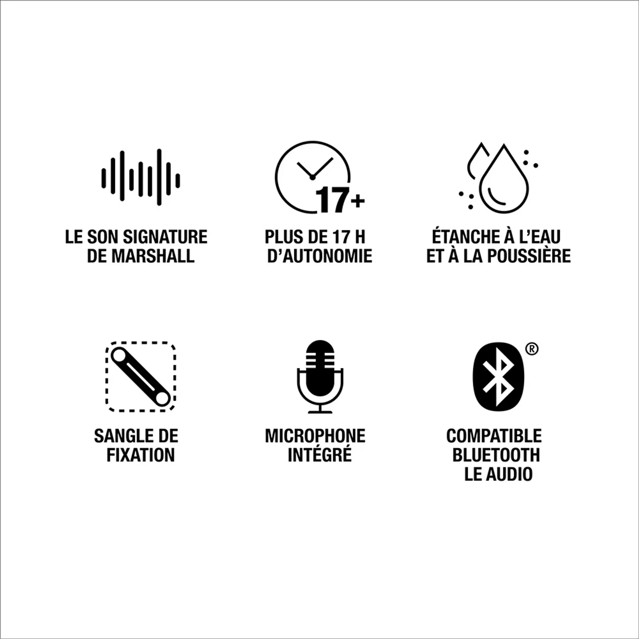 Marshall Enceinte Bluetooth Willen II - Black & Brass image