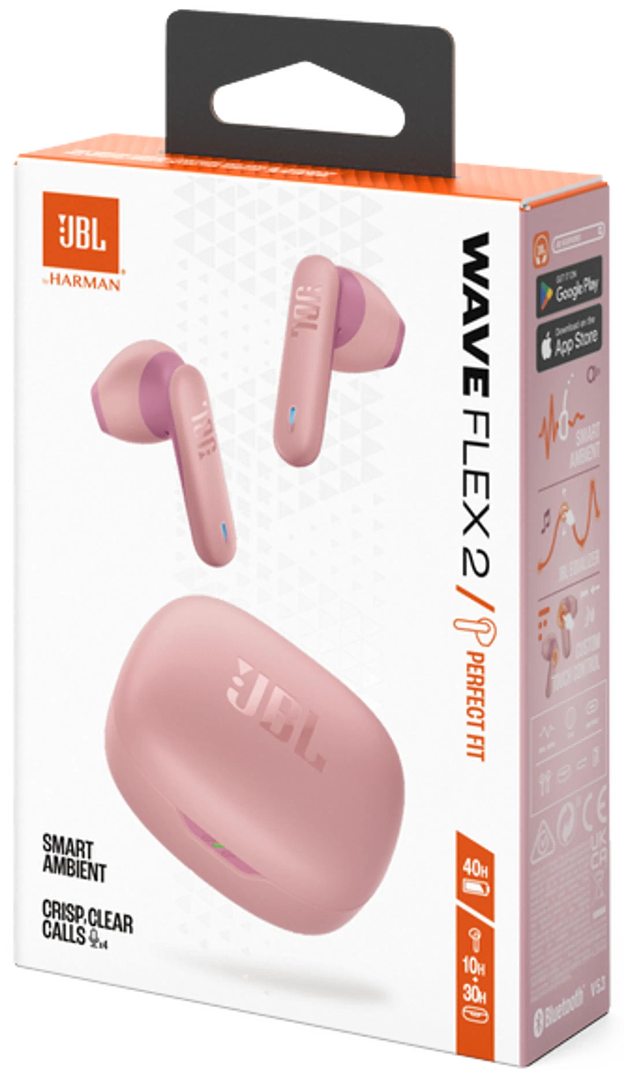 JBL Wireless earphones Wave Flex 2 - Pink image