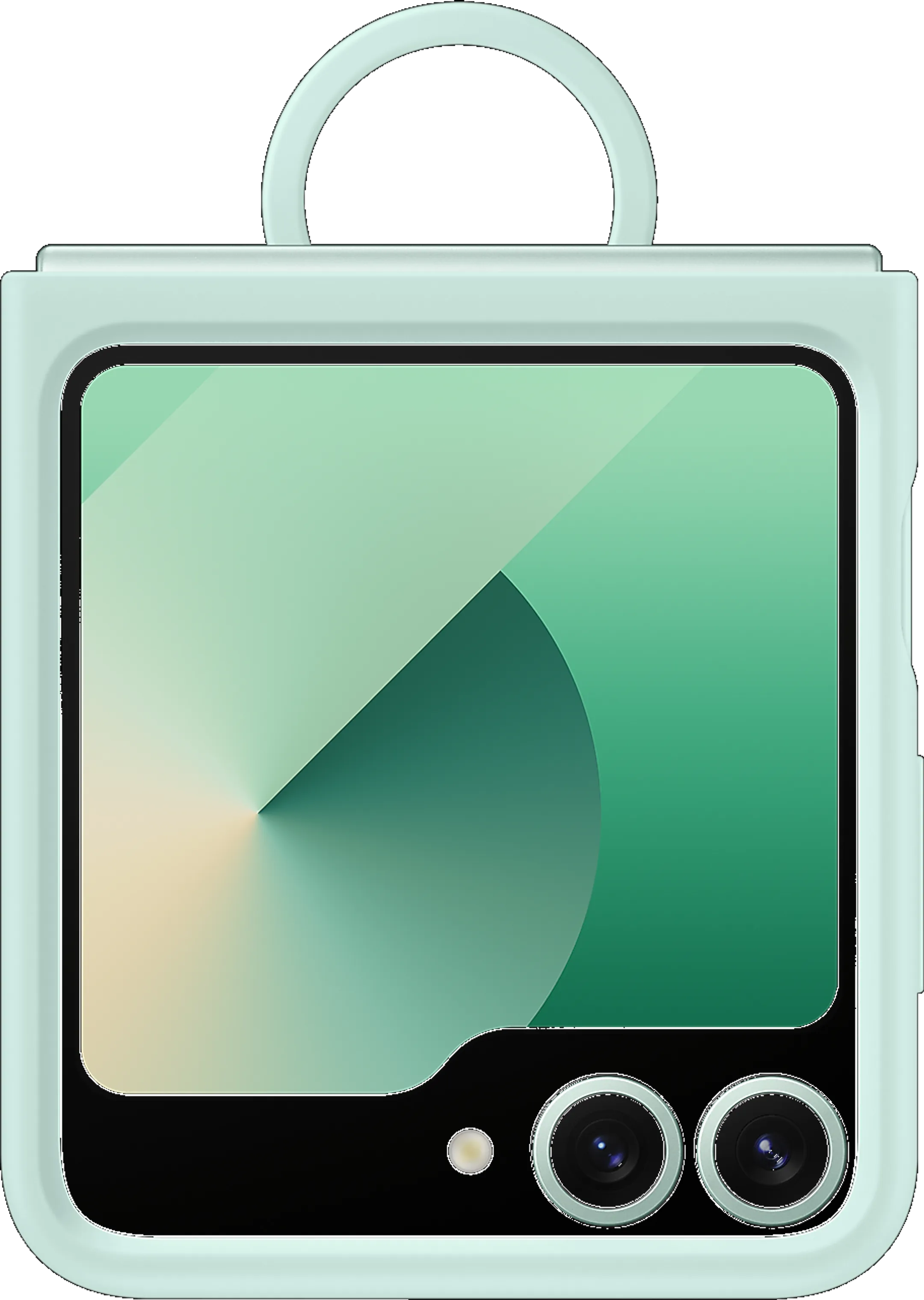 Coque silicone pour Galaxy Z Flip6 - Vert