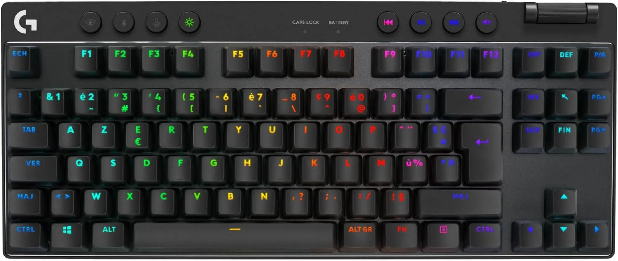 Kabellose Gaming-Tastatur Pro X TKL Lightspeed - QWERTZ - Schwarz