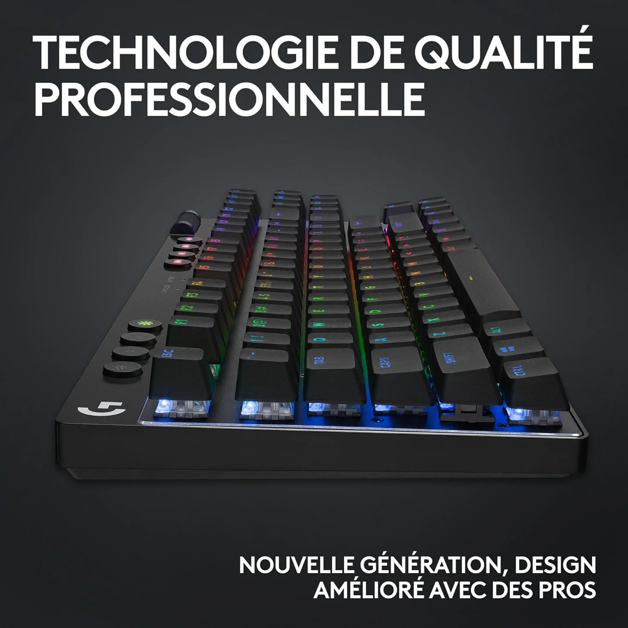 Logitech G Clavier Gaming sans fil Pro X TKL Lightspeed - QWERTZ - Noir image