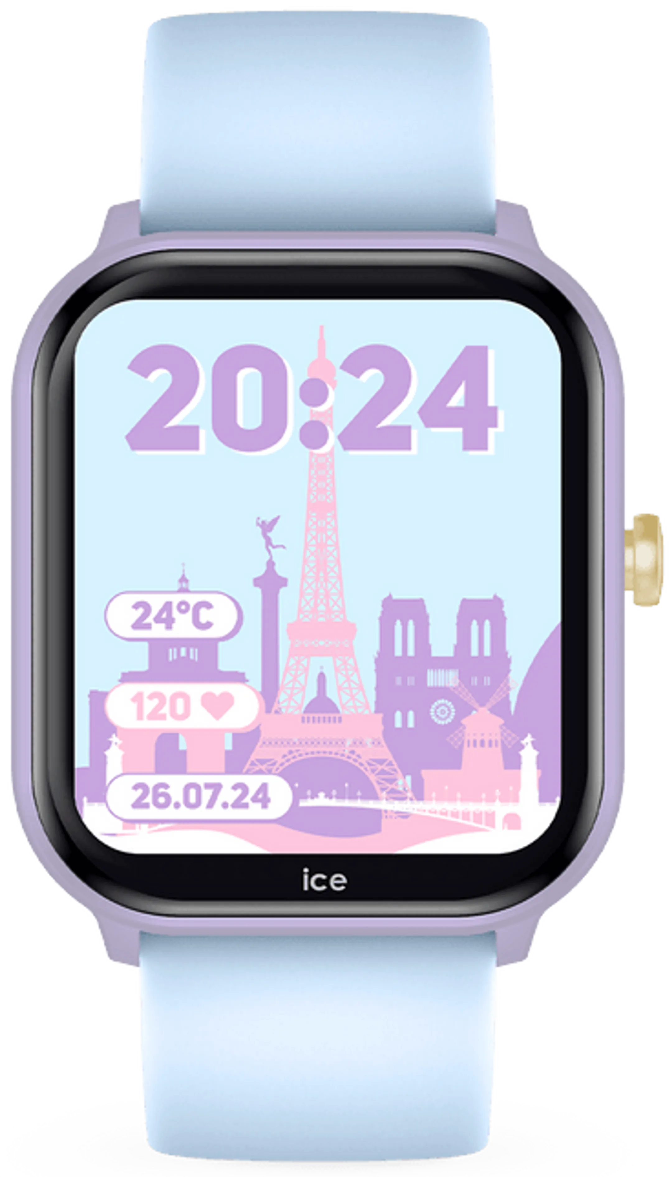 Smartwatch pour enfant Ice Smart Junior 2.0 - Purple Soft Blue