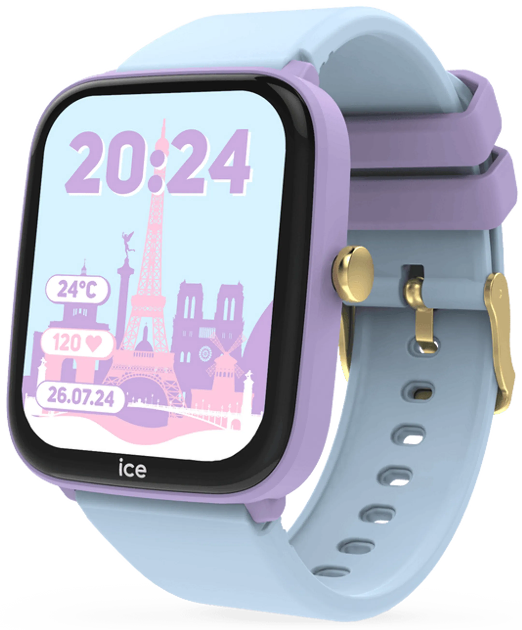 ICE WATCH Smartwatch pour enfant Ice Smart Junior 2.0 - Purple Soft Blue image