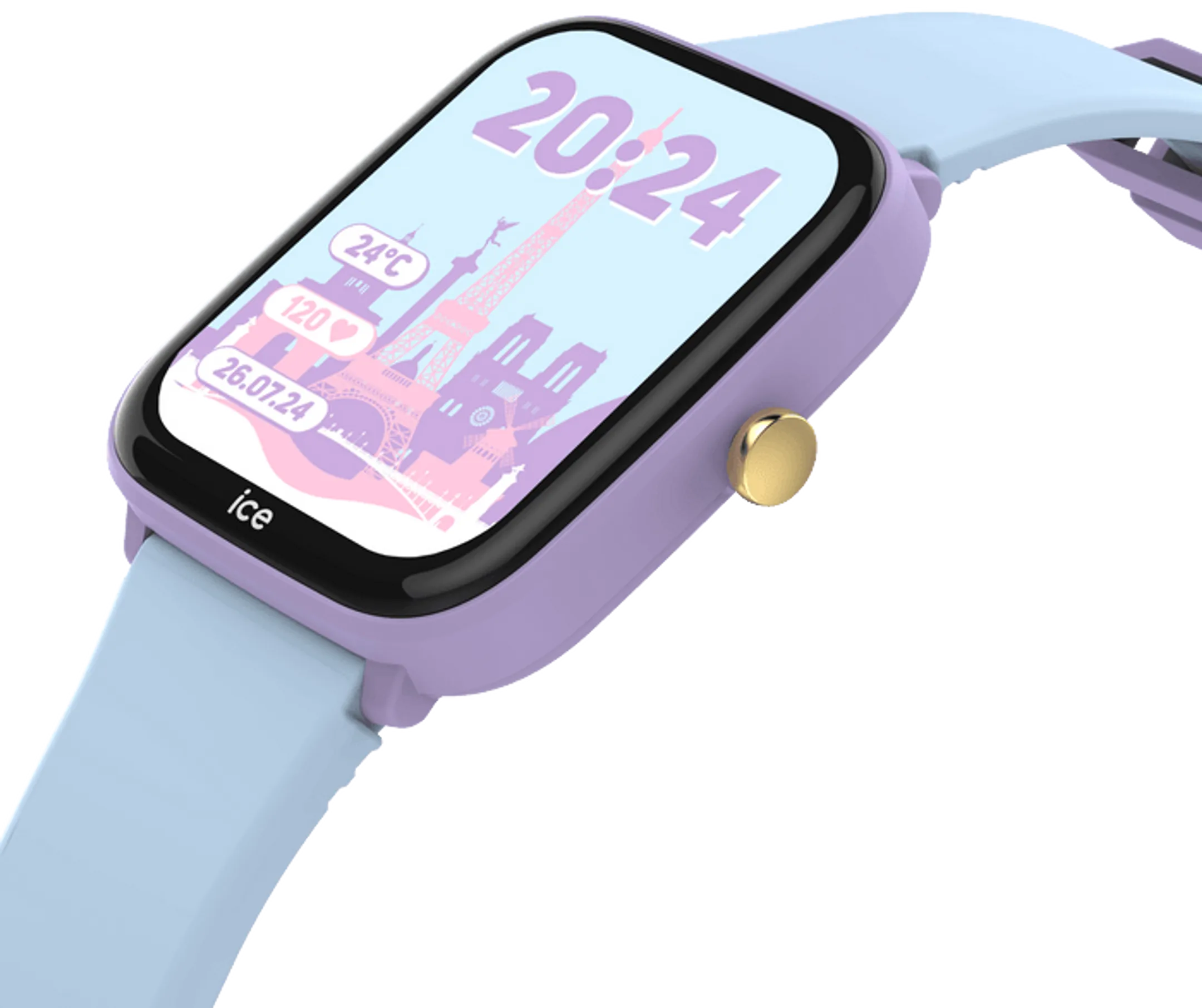 ICE WATCH Smartwatch pour enfant Ice Smart Junior 2.0 - Purple Soft Blue image