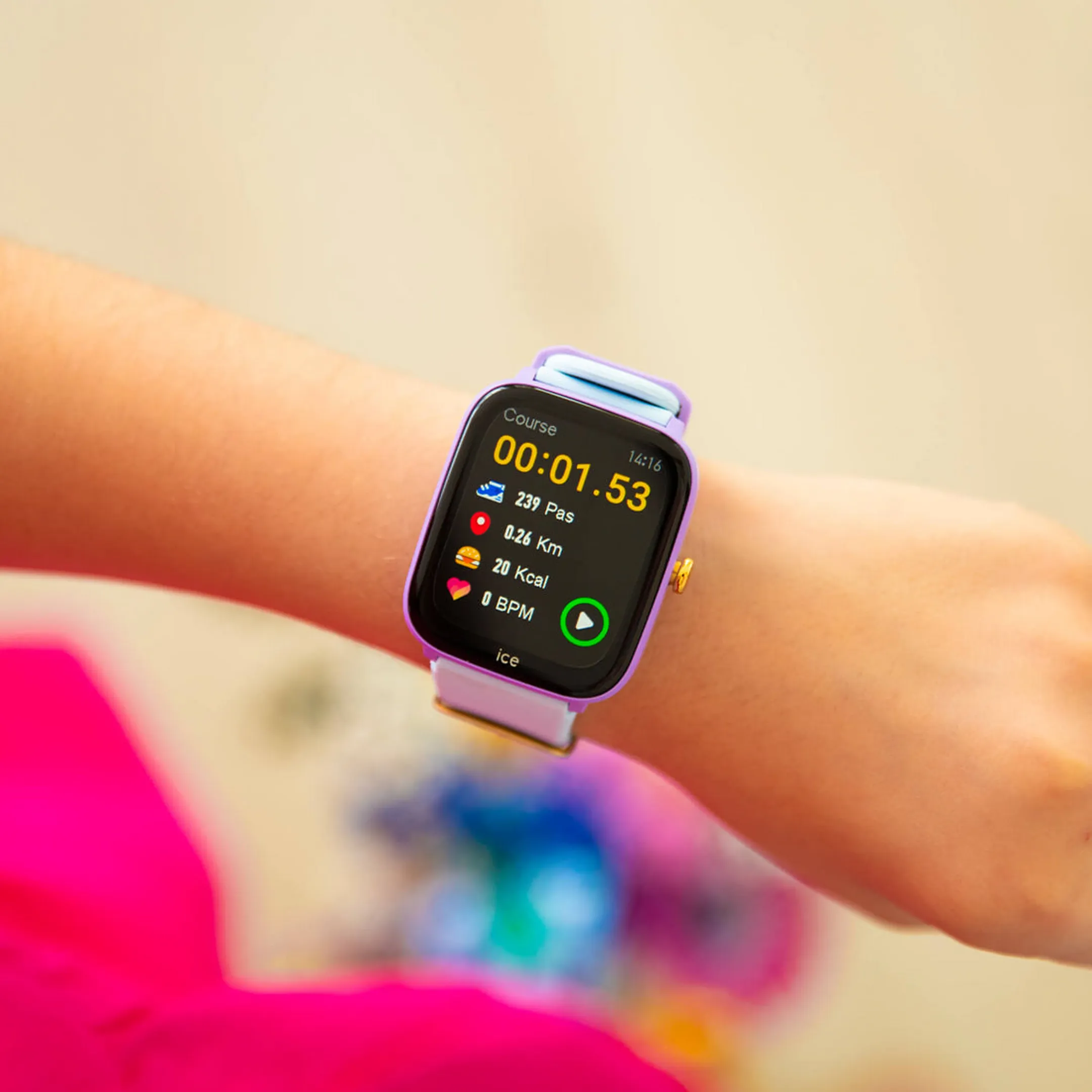 ICE WATCH Smartwatch pour enfant Ice Smart Junior 2.0 - Purple Soft Blue image