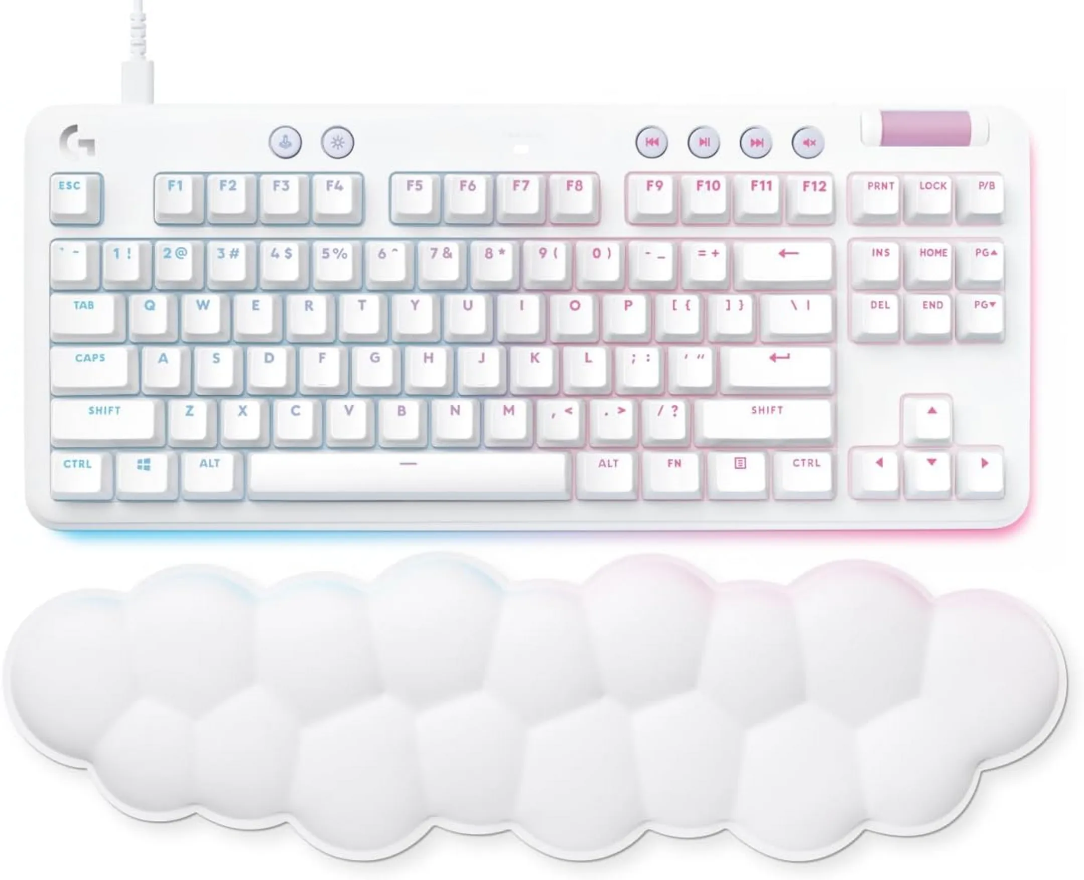 Gaming-Tastatur G713 TKL - Qwertz - Weiß
